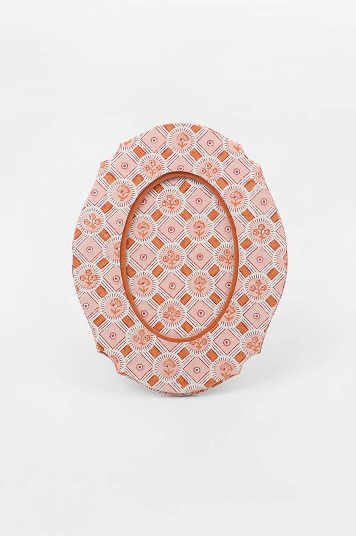 Oval Table Top Picture Frame Spring Bloom Orange - Image 2