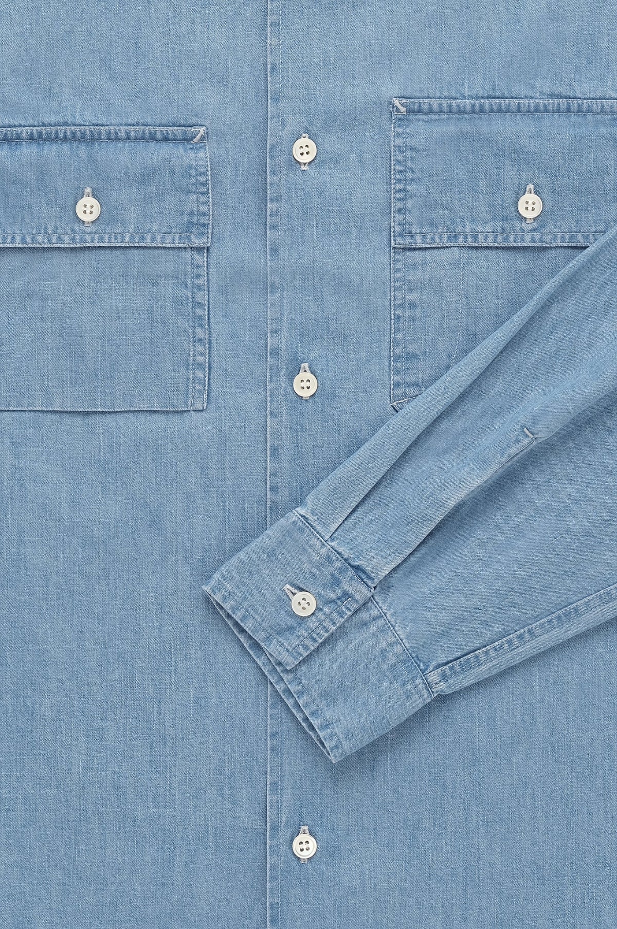 Pacific Denim Shirt Light Wash Indigo - Image 4