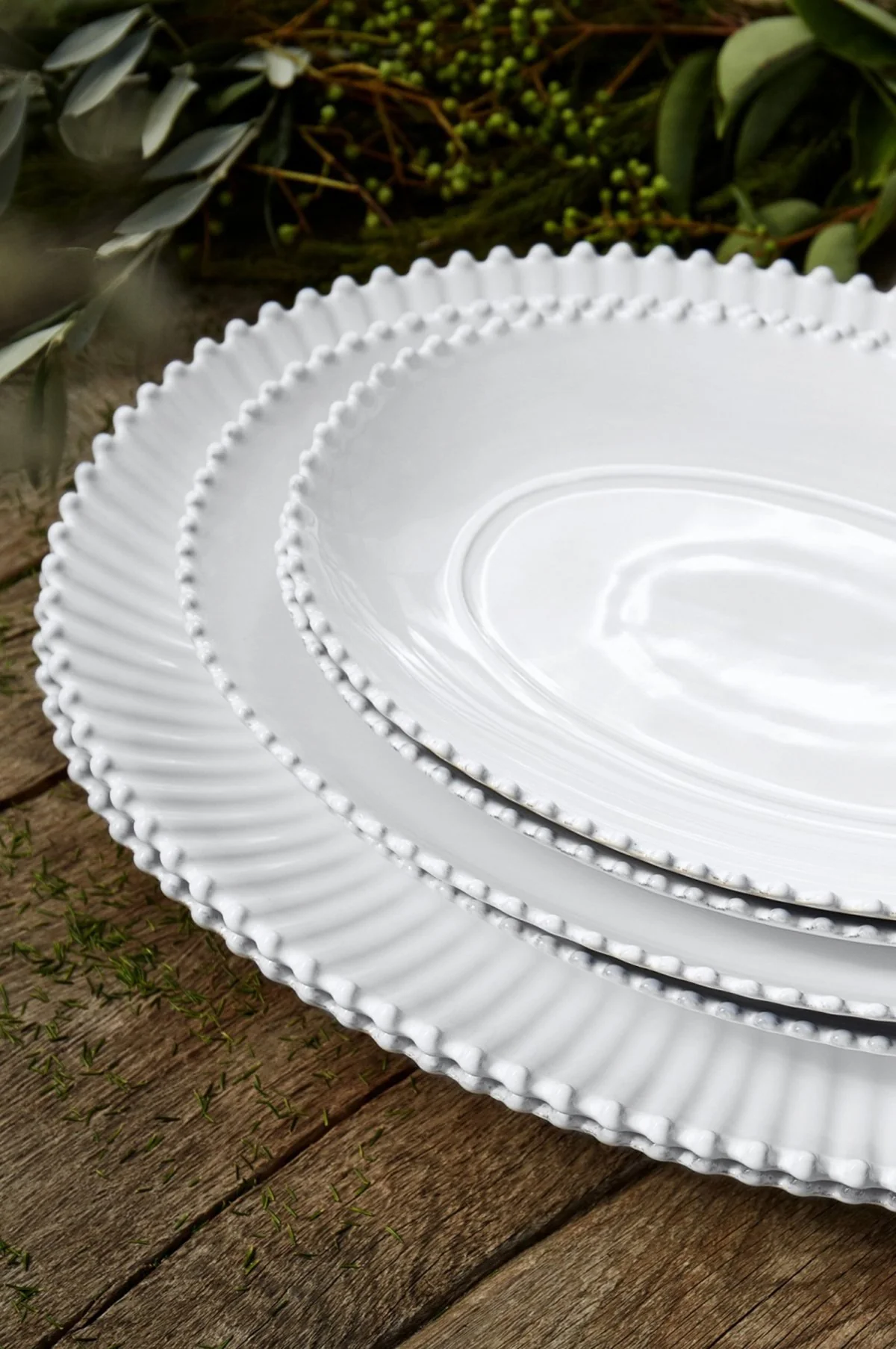 Pearl White Oval Platter Large - Image 5