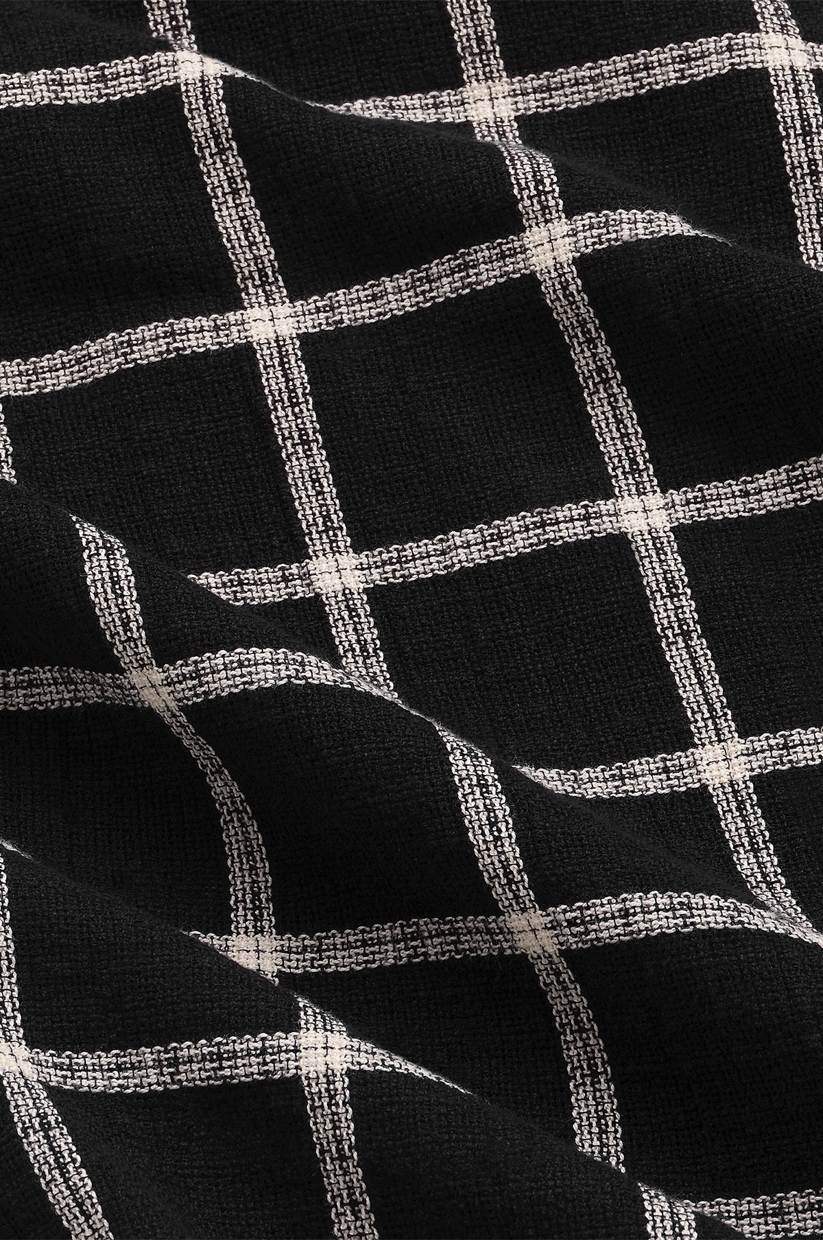 Penny Loom Cotton Shirt S/S Black - Image 3