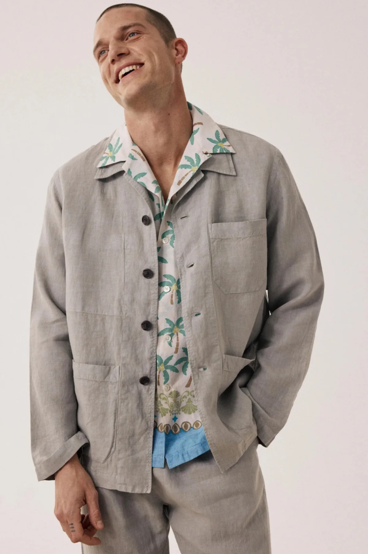 Perry Pat Shirt Sage - Image 3