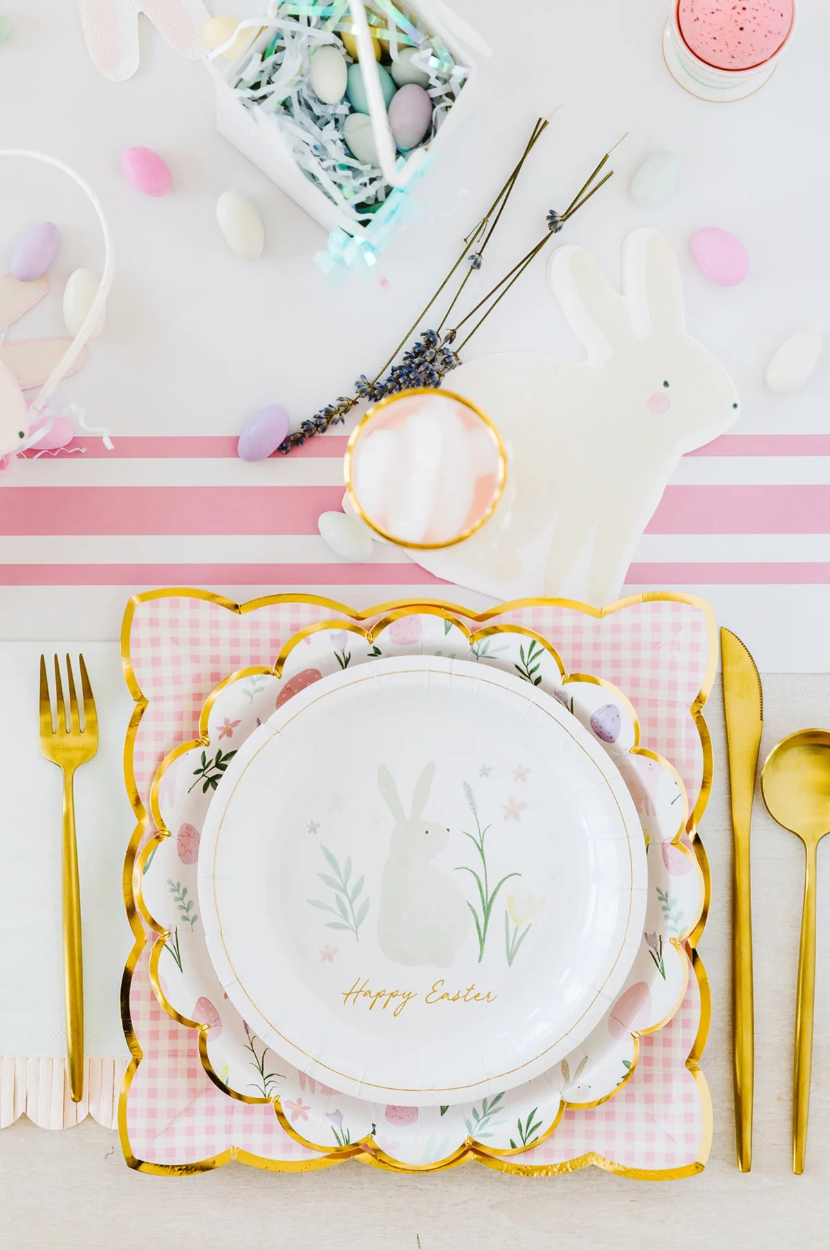 Pink Striped Table Runner - Image 5