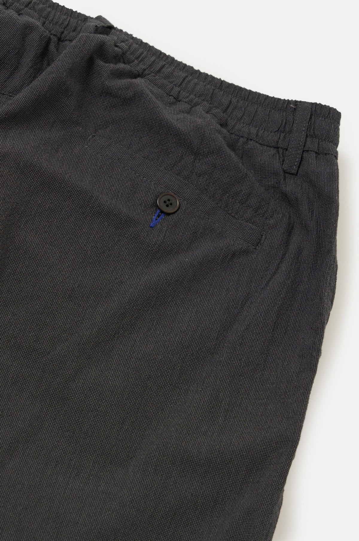 Pleated Track Pant Seattle Cotton Charcoal - Image 4