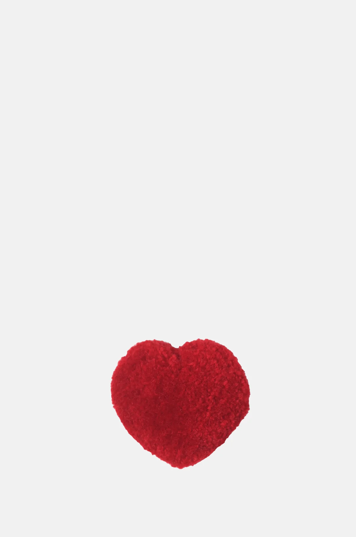 Pompon Heart Red