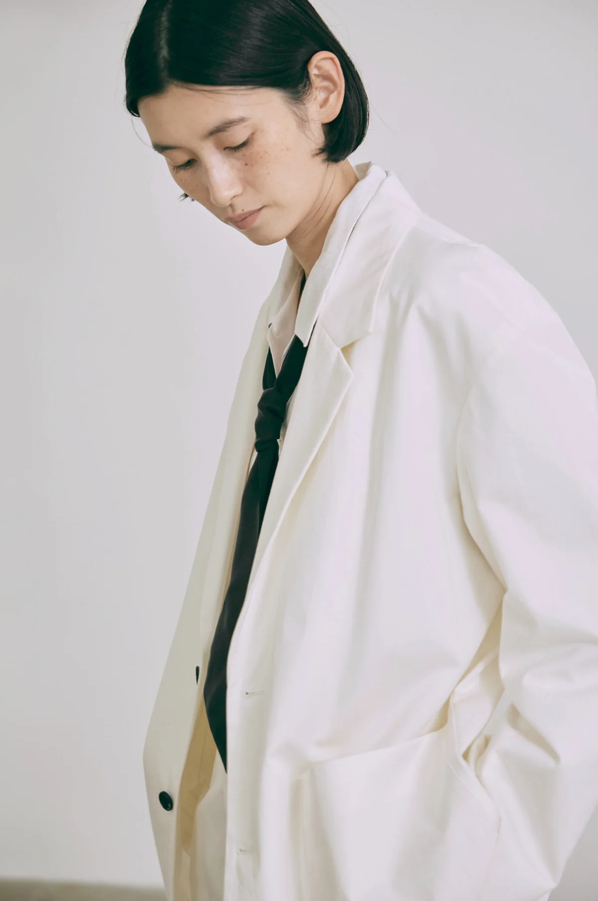 Porter Chino Jacket Off White - Image 5