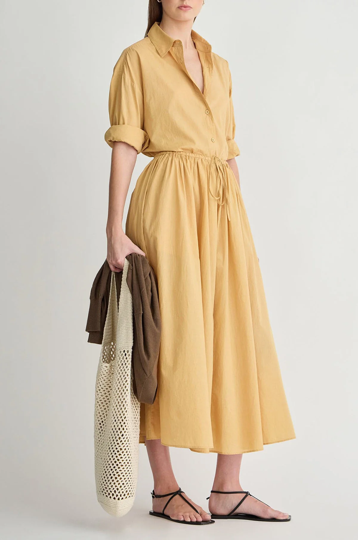 Priska Shirt Dress Sun Butter - Image 3