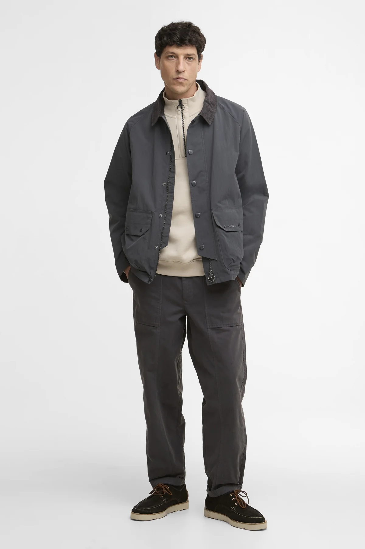 Re-Engineered Casual Chore Jacket Asphalt - Image 3