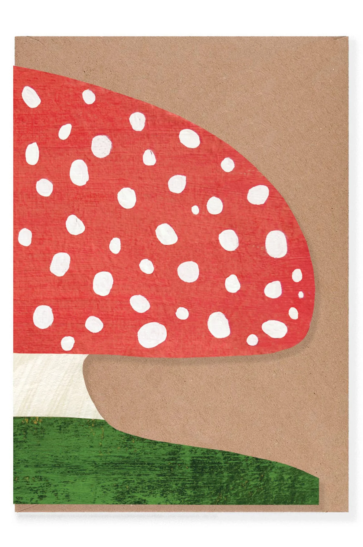 Red Mushroom Shaped Greeting Card - Image 3