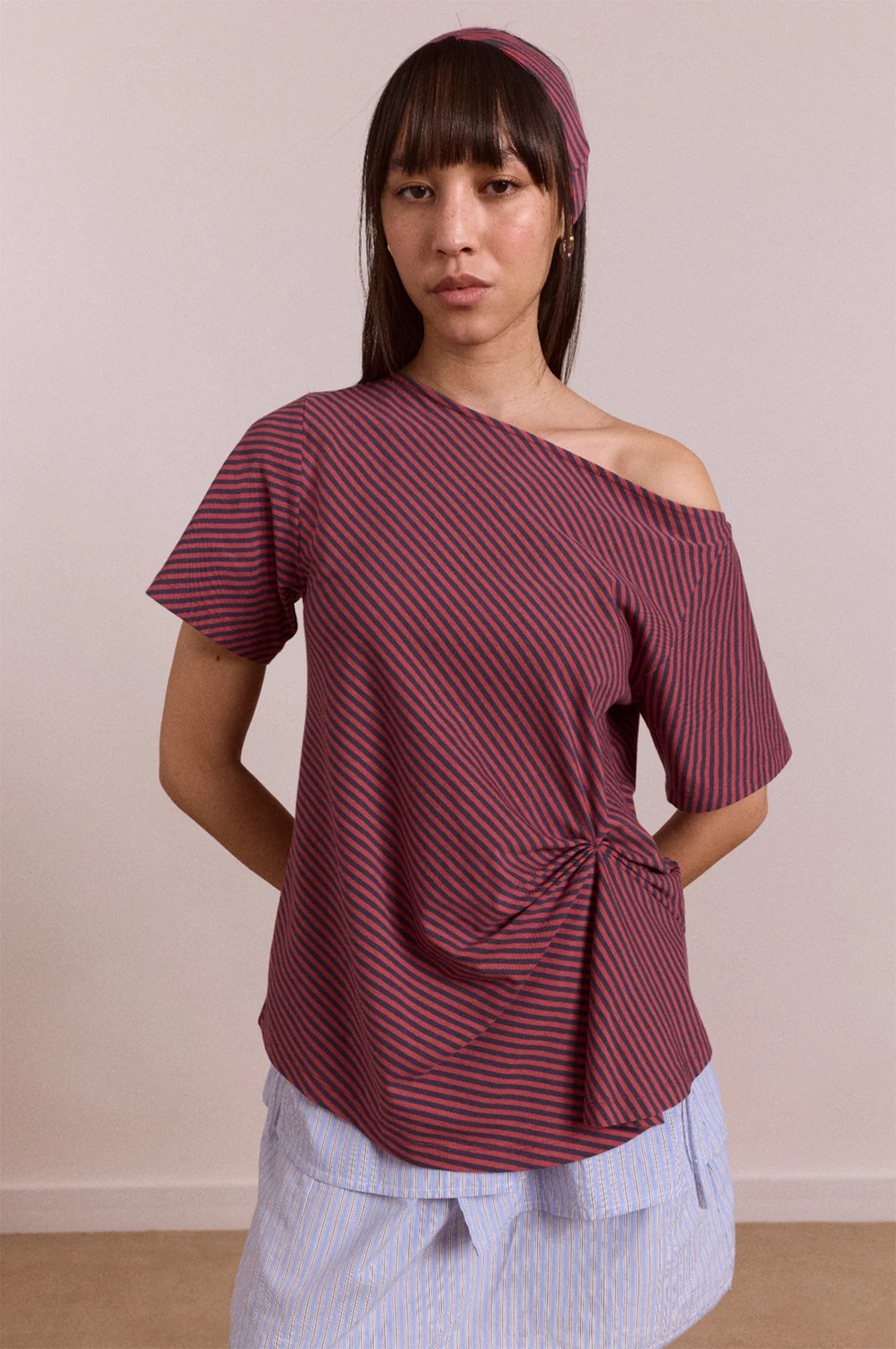 Reece Tee Red Stripe - Image 2