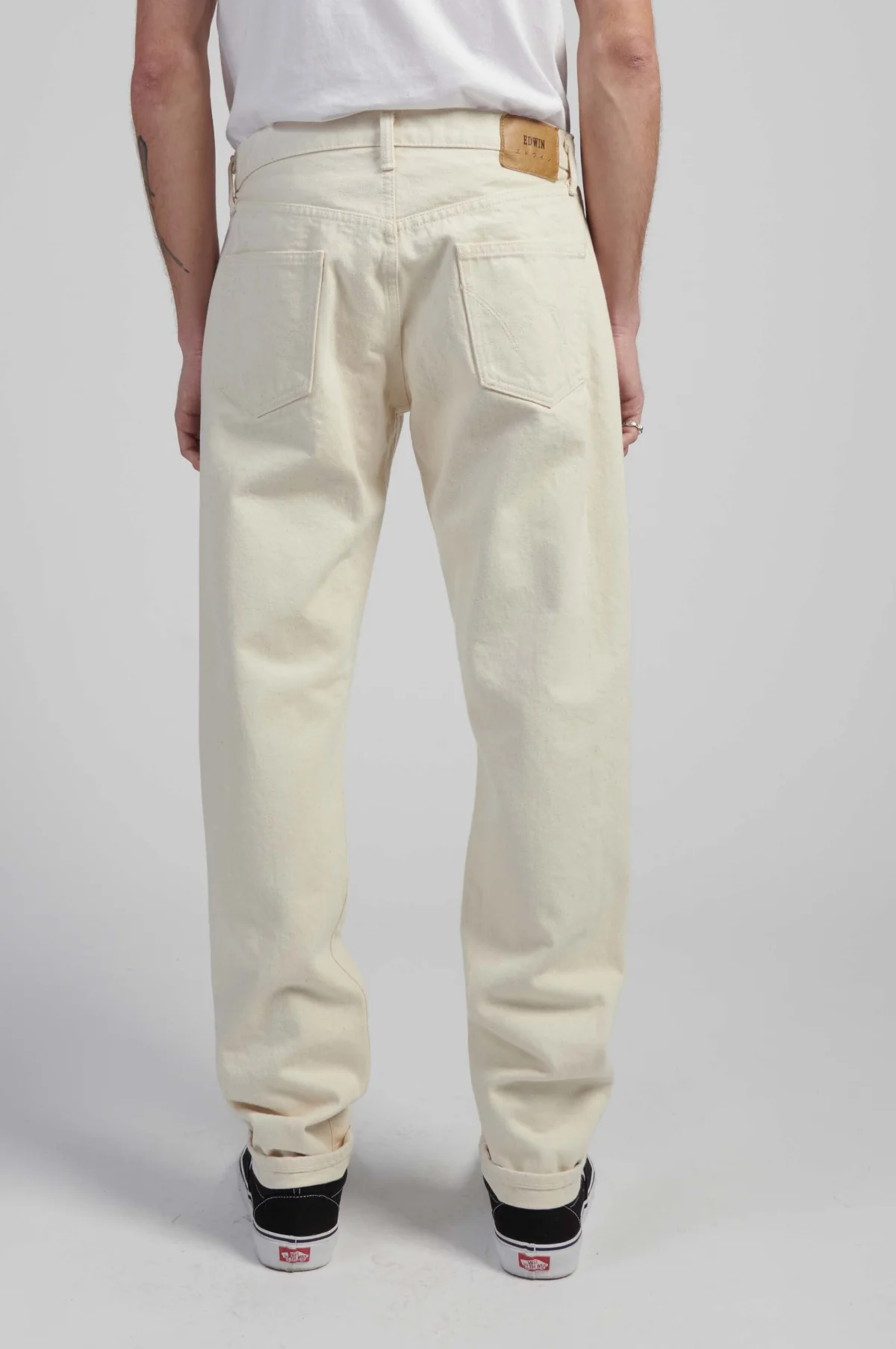 Reg Tapered Kurabo Natural Red Selvedge 14oz L30 - Image 3
