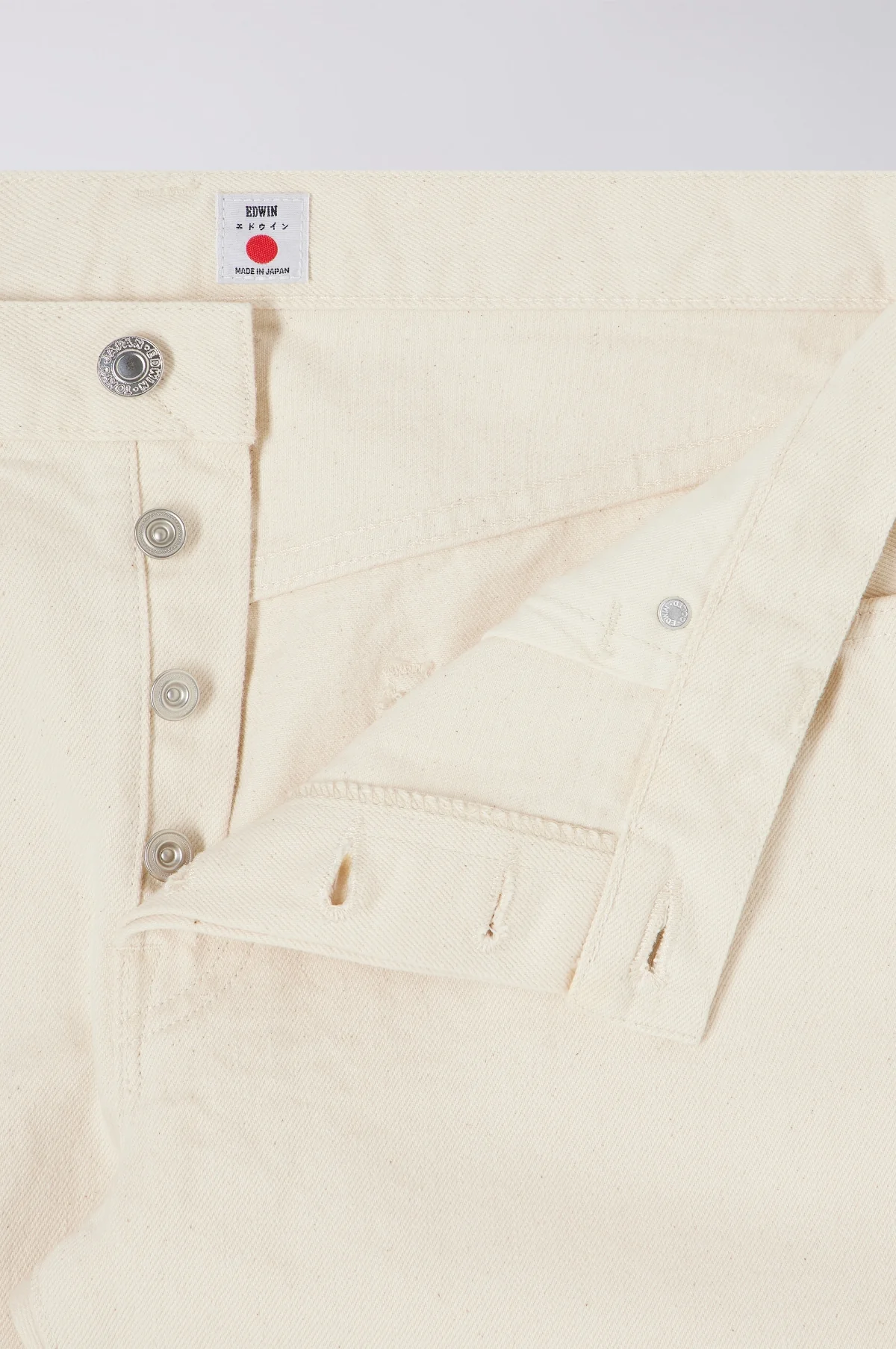 Reg Tapered Kurabo Natural Red Selvedge 14oz L30 - Image 4