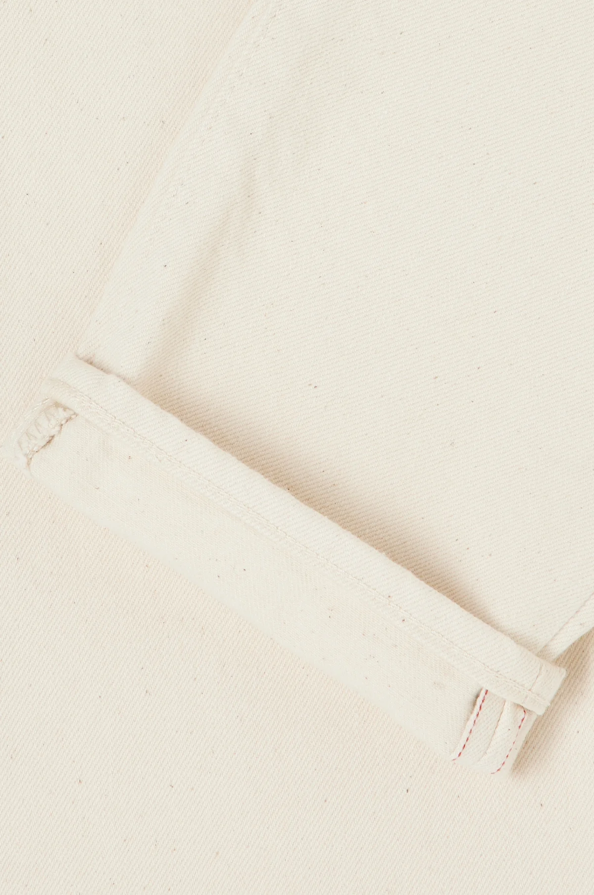 Reg Tapered Kurabo Natural Red Selvedge 14oz L30 - Image 5