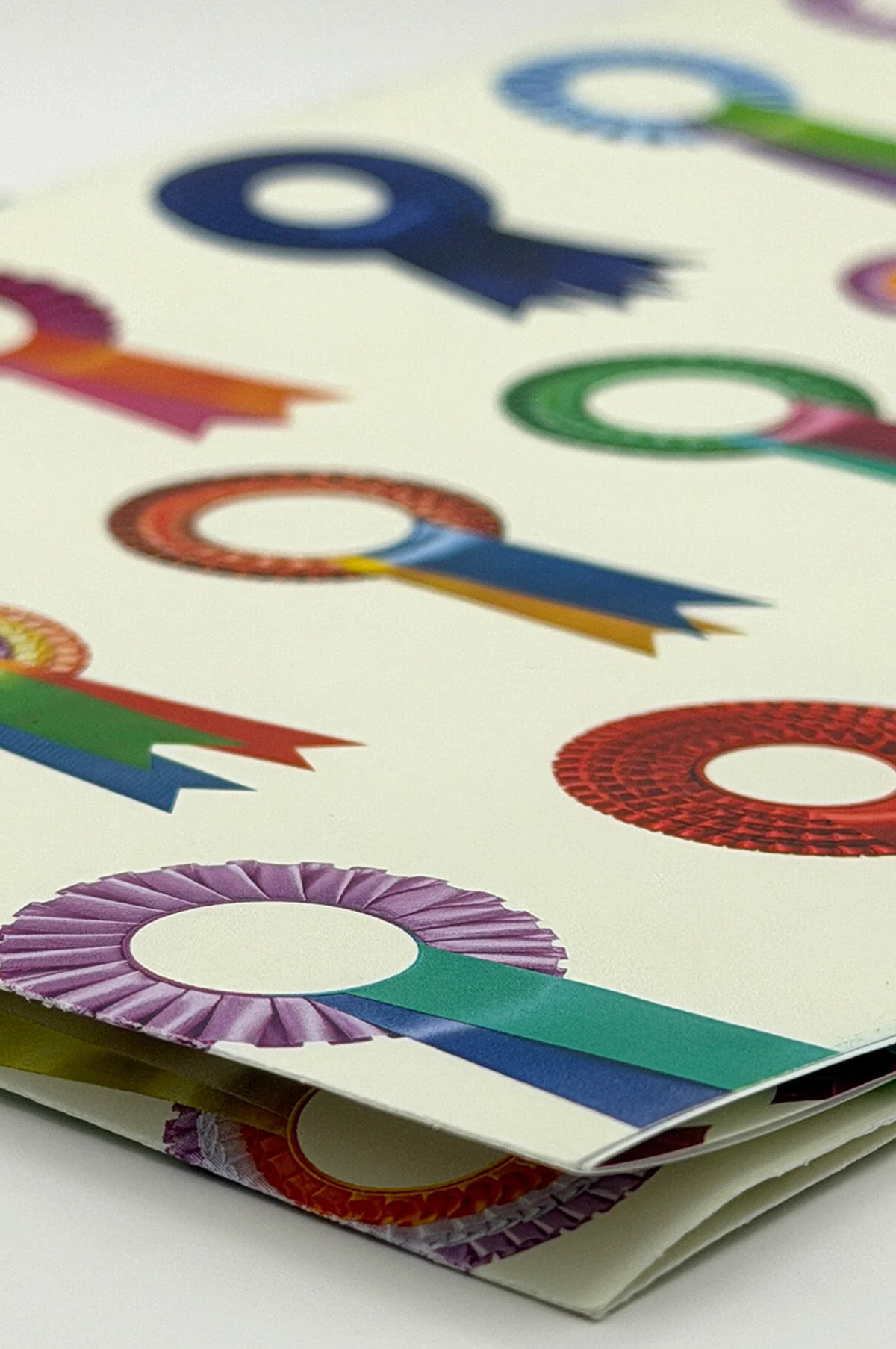 Rosettes Wrapping Paper Set of 3 Sheets - Image 3