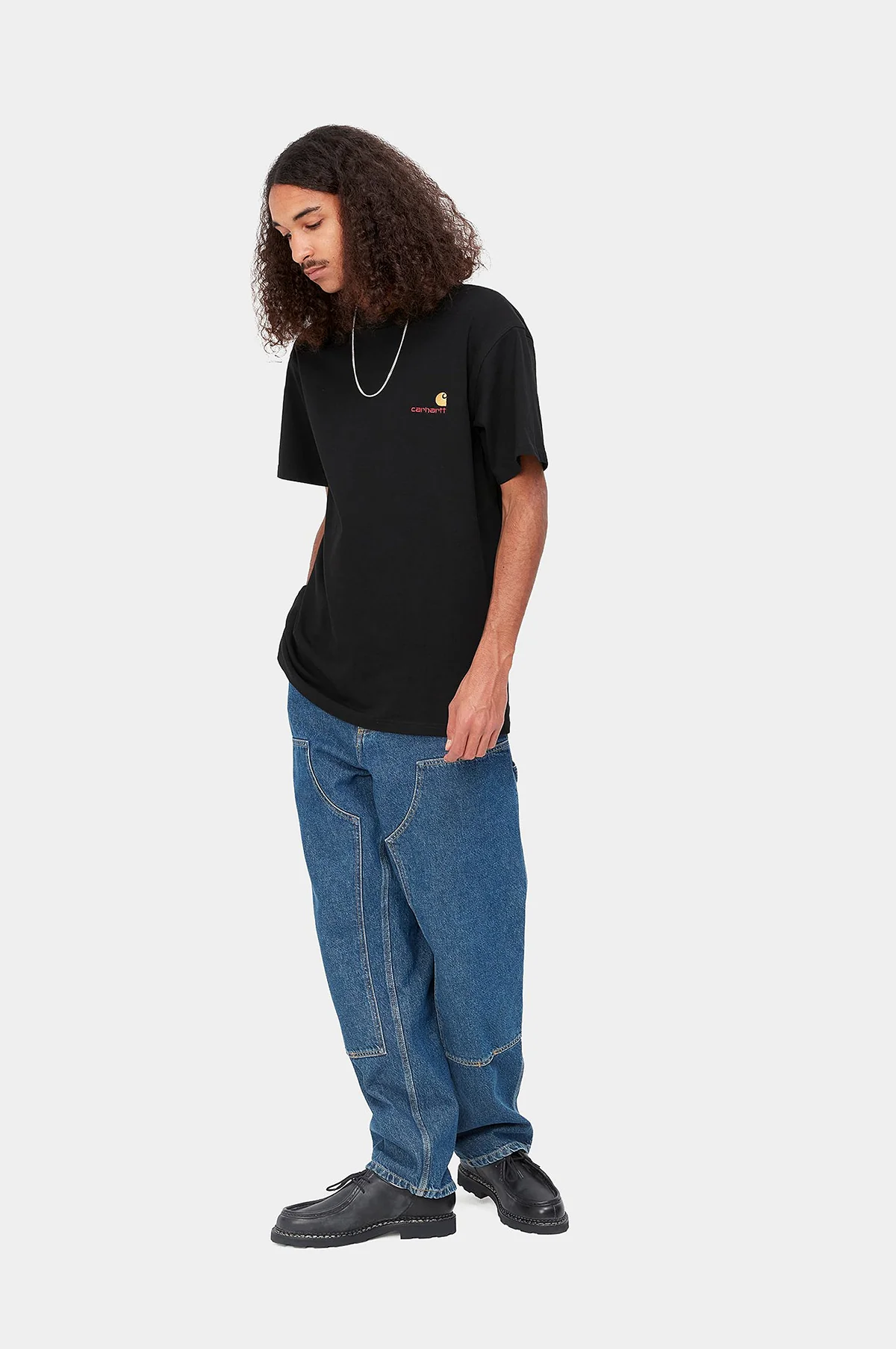 S/S American Script T-Shirt Black - Image 4