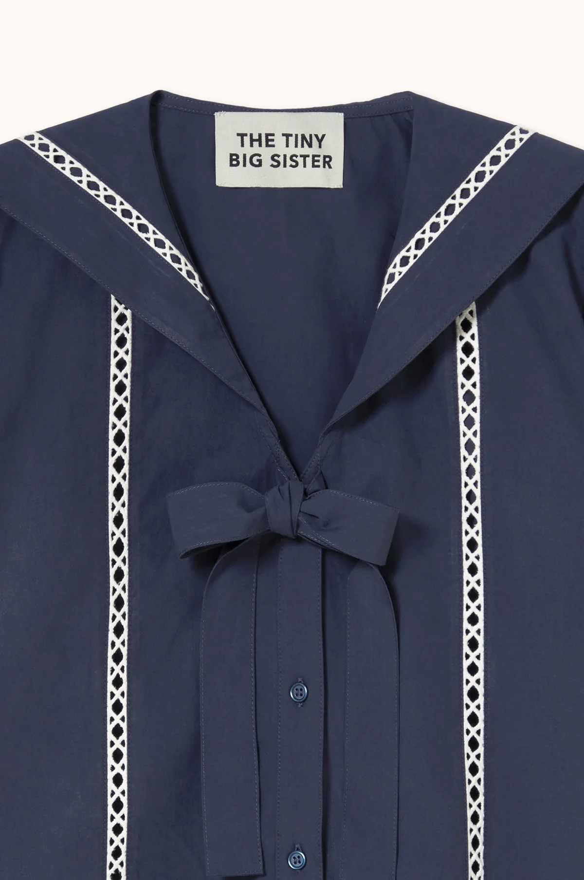 Sailor Neck Blouse Navy - Image 7