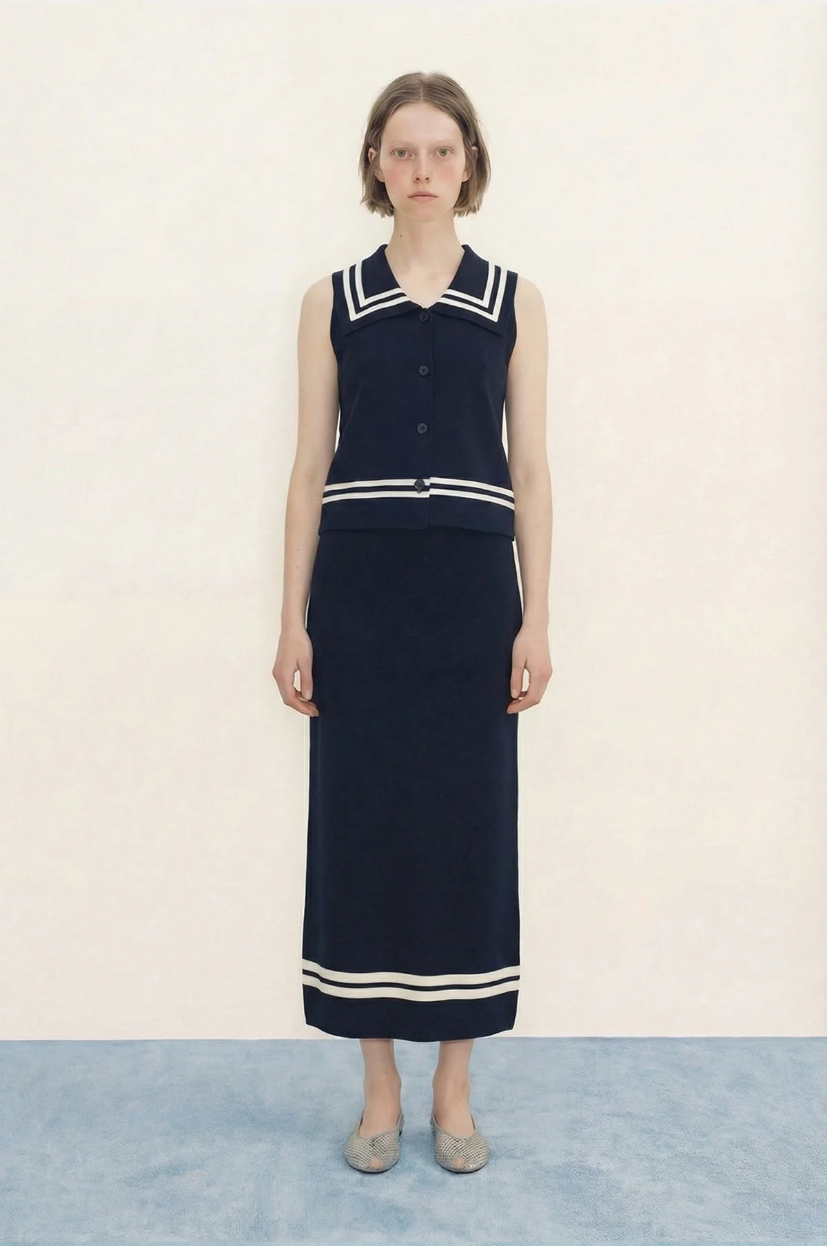 Sailor Vest Navy - Image 8