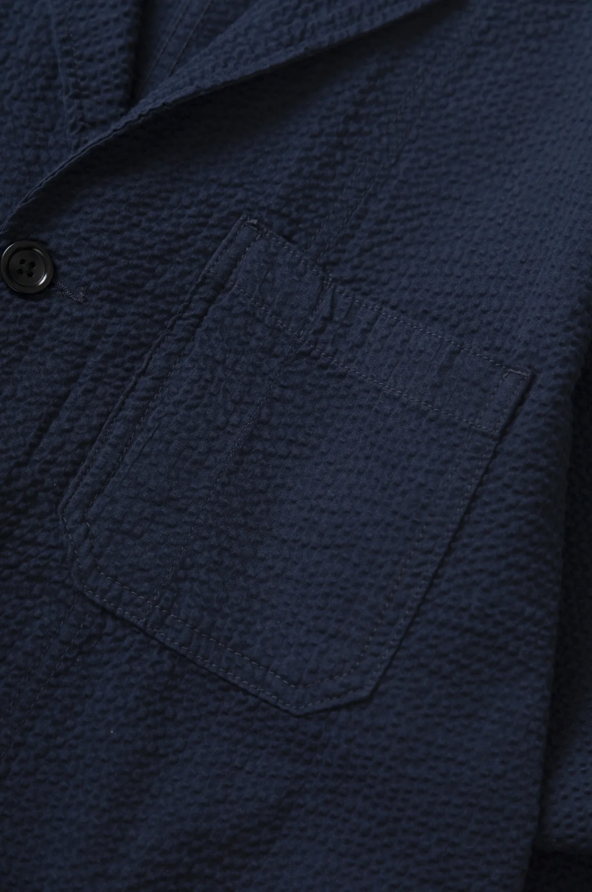 Seersucker Server Suit Jacket Dark Navy - Image 7