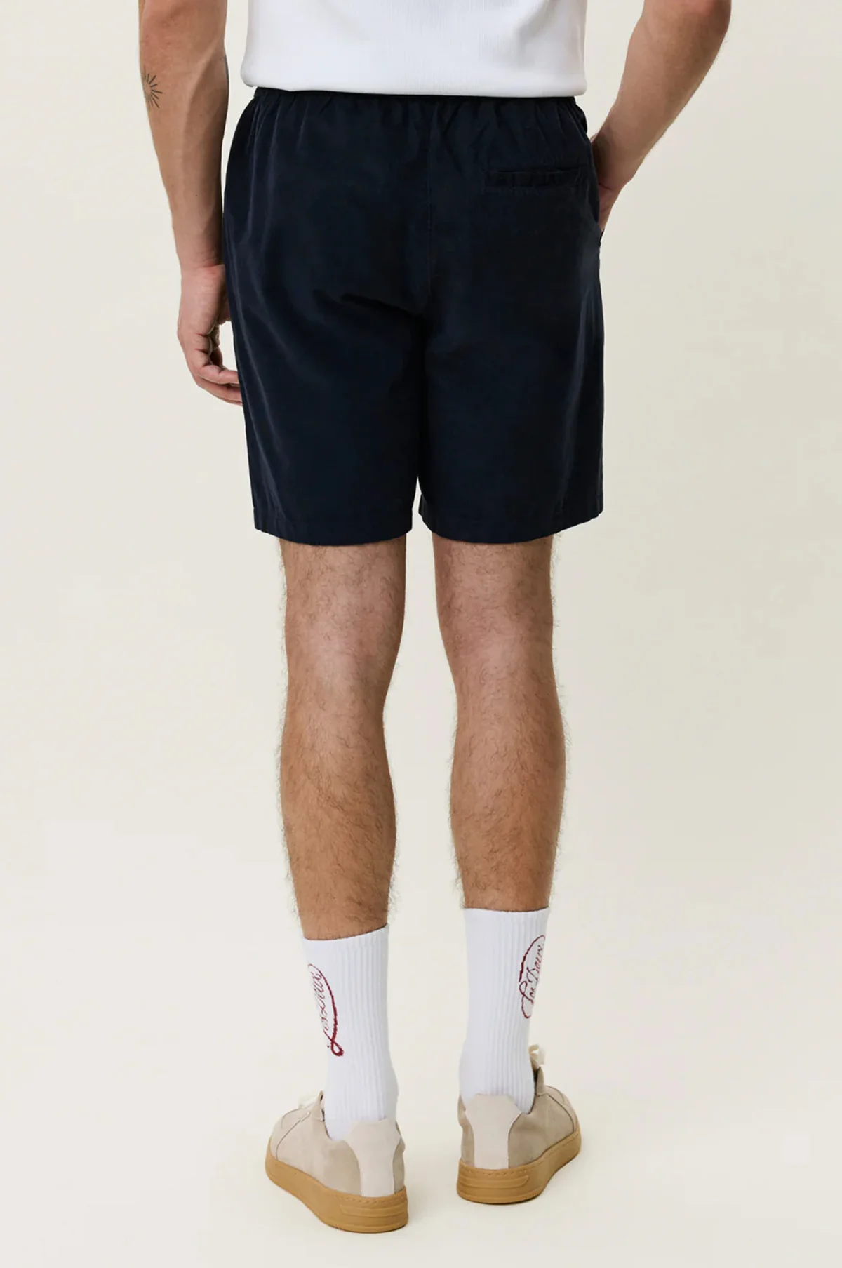 Signature Mini Cord Shorts Dark Blue Night - Image 4