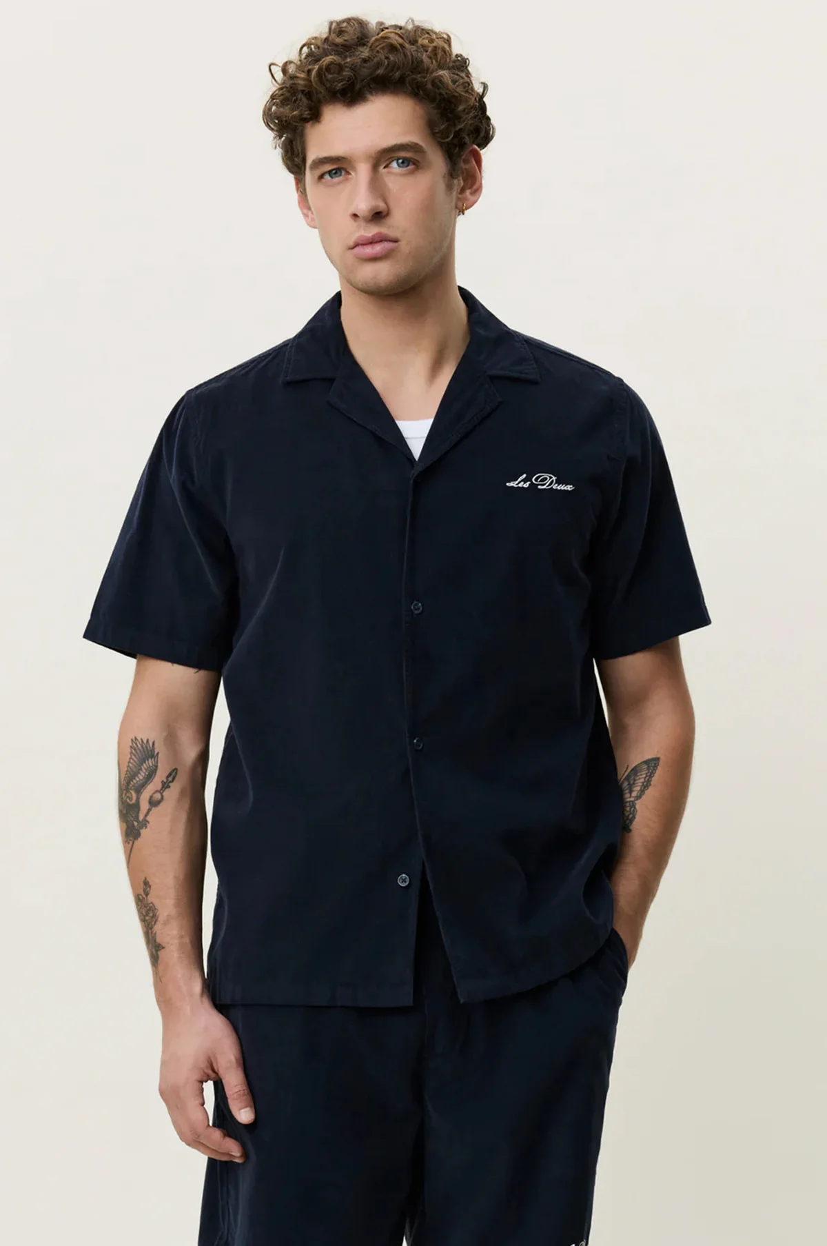 Signature Mini Cord SS Shirt Dark Blue Night - Image 2