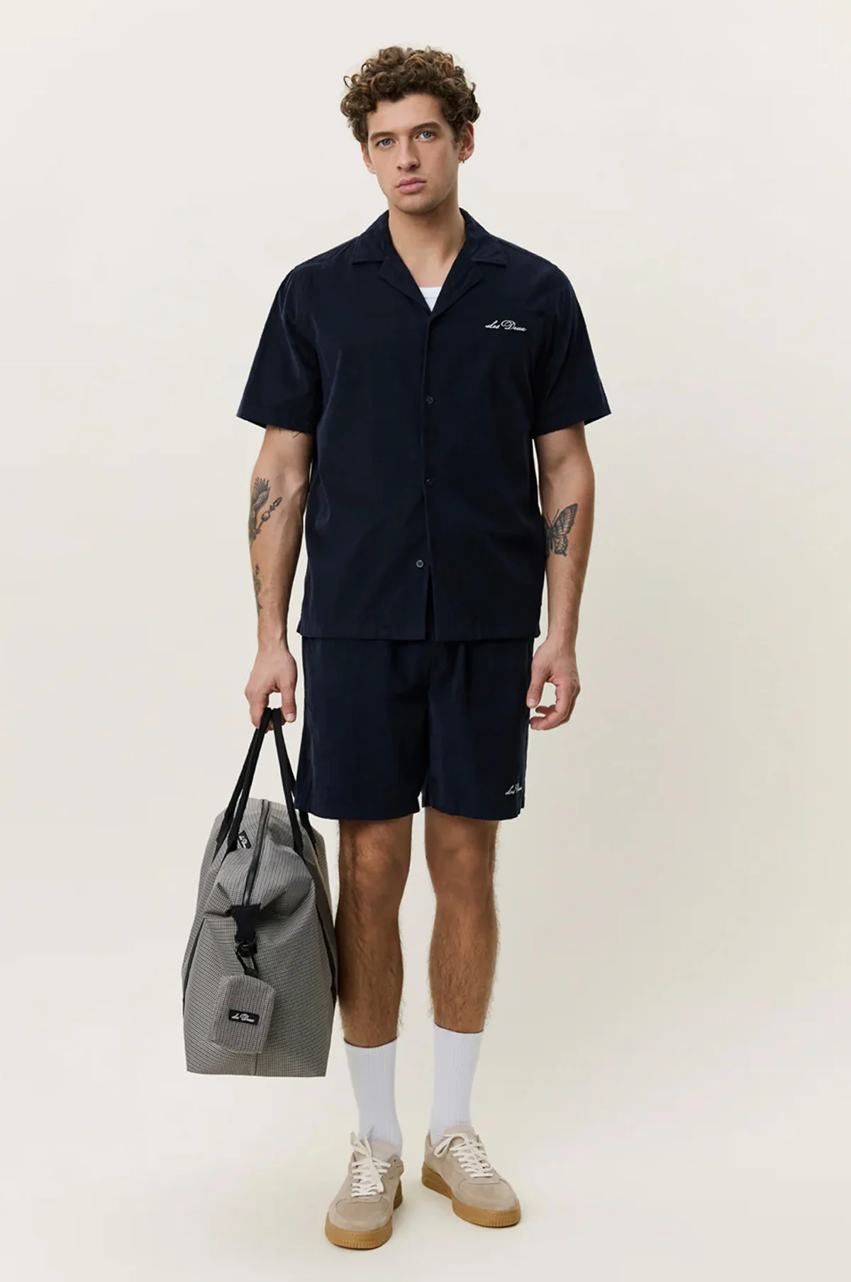 Signature Mini Cord SS Shirt Dark Blue Night - Image 3