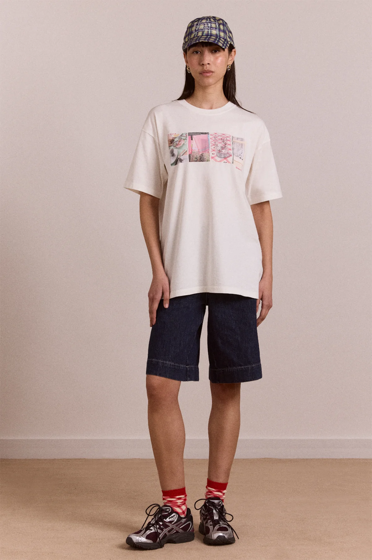 Slow Life Crossword Graphic Tee Ecru - Image 3