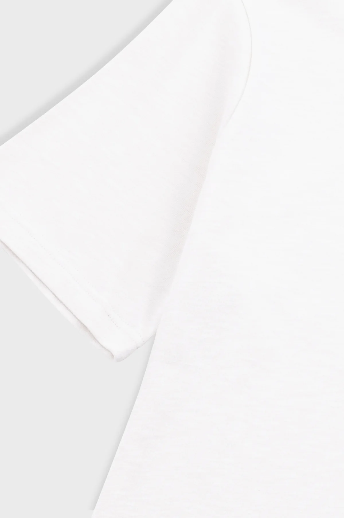 Slub Embroidered T-Shirt Off White - Image 3