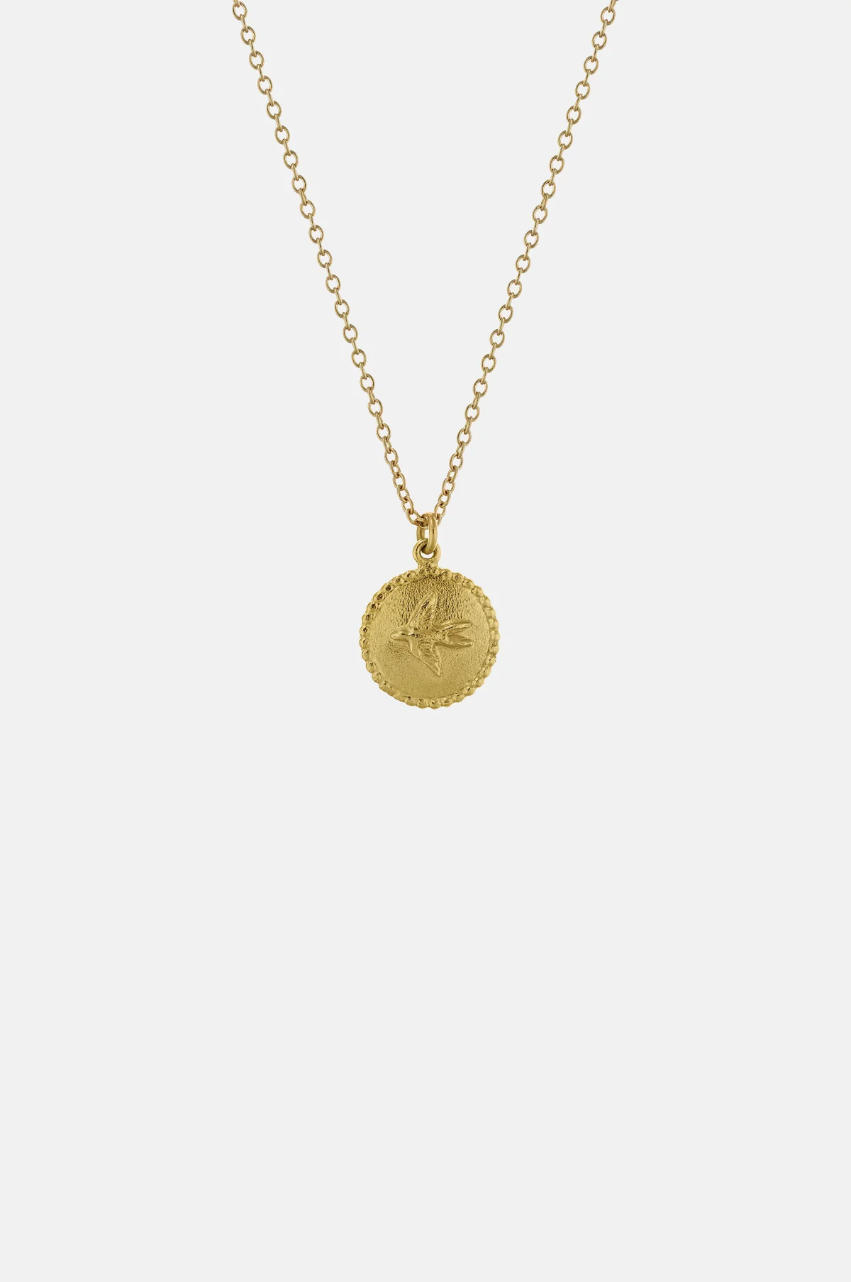 Small Ex-Voto Swallow Necklace Gold