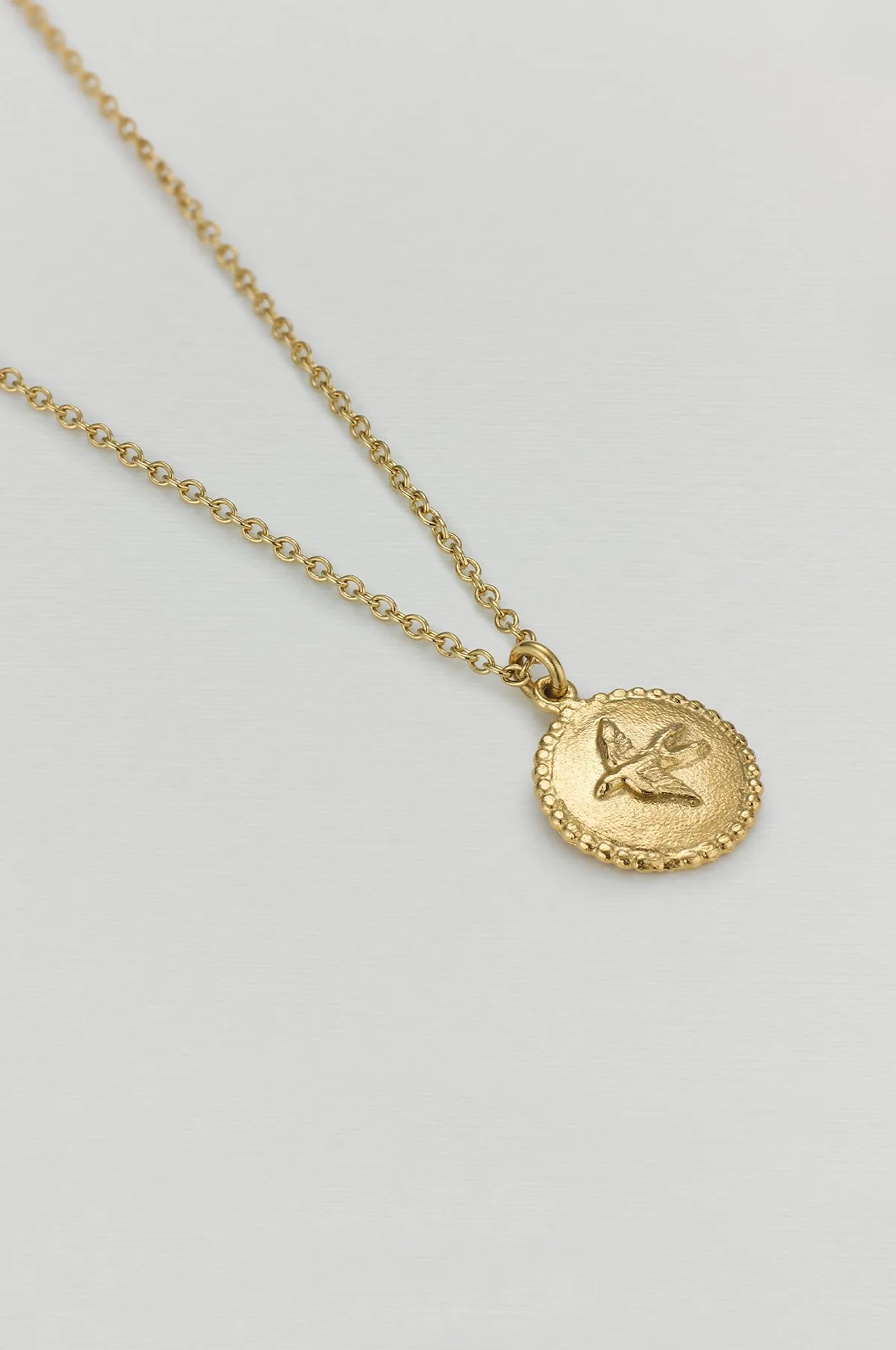 Small Ex-Voto Swallow Necklace Gold - Image 3