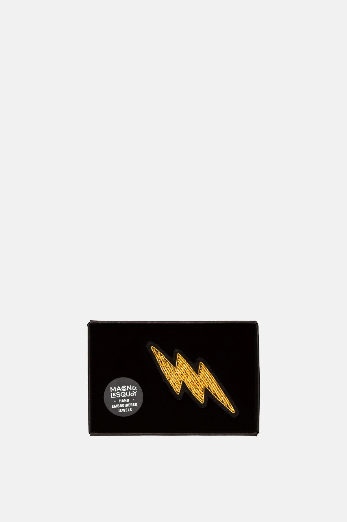 Small Golden Lightning Brooch - Image 2