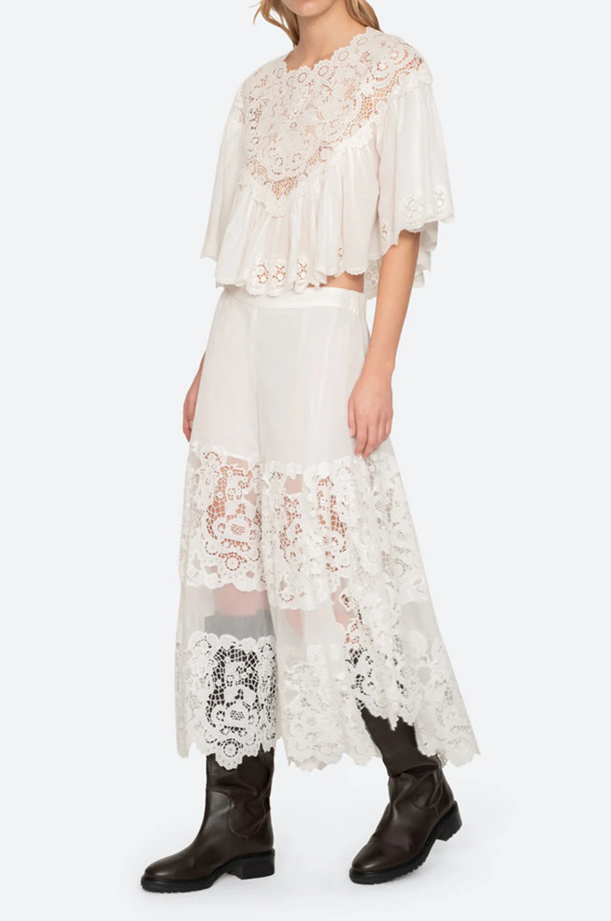 Sofia Embroidery Top Cream - Image 2