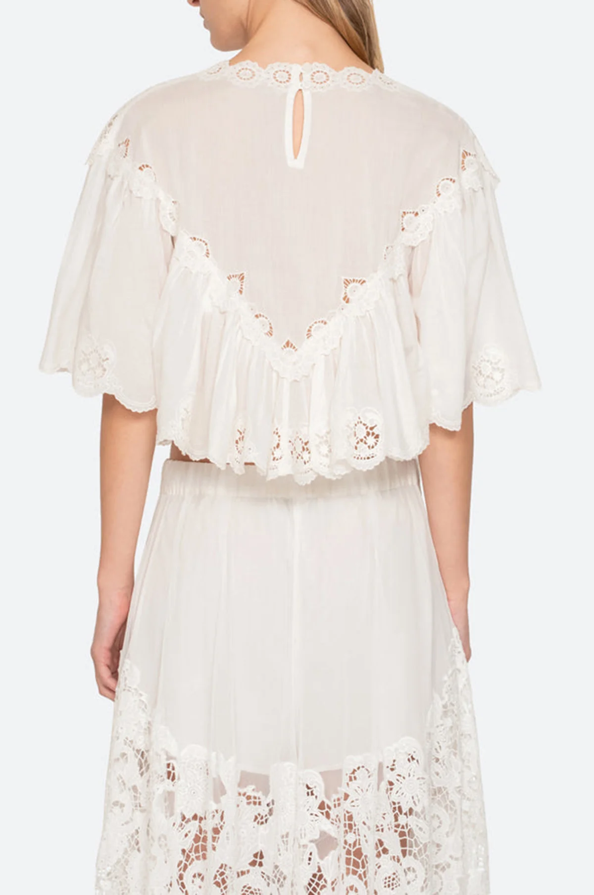 Sofia Embroidery Top Cream - Image 4