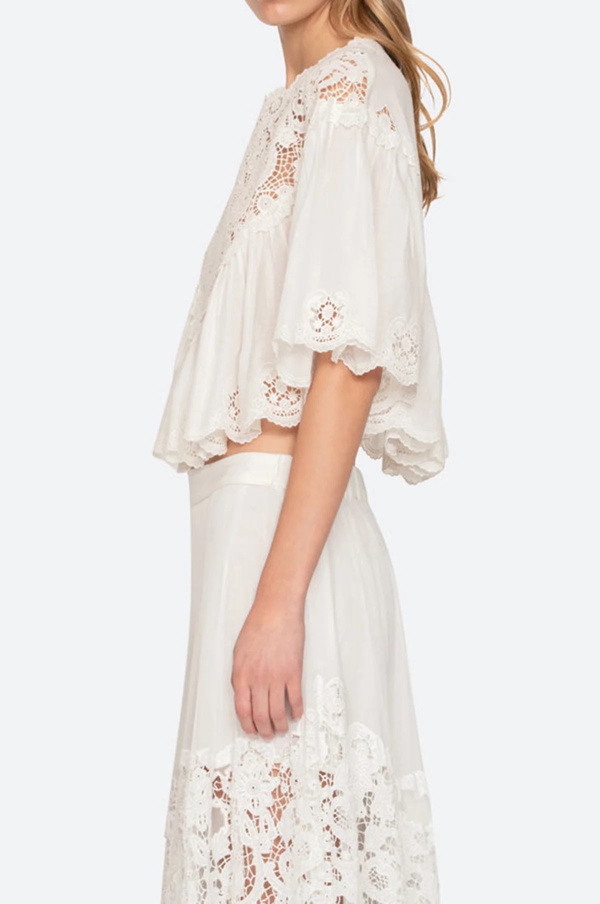 Sofia Embroidery Top Cream - Image 5