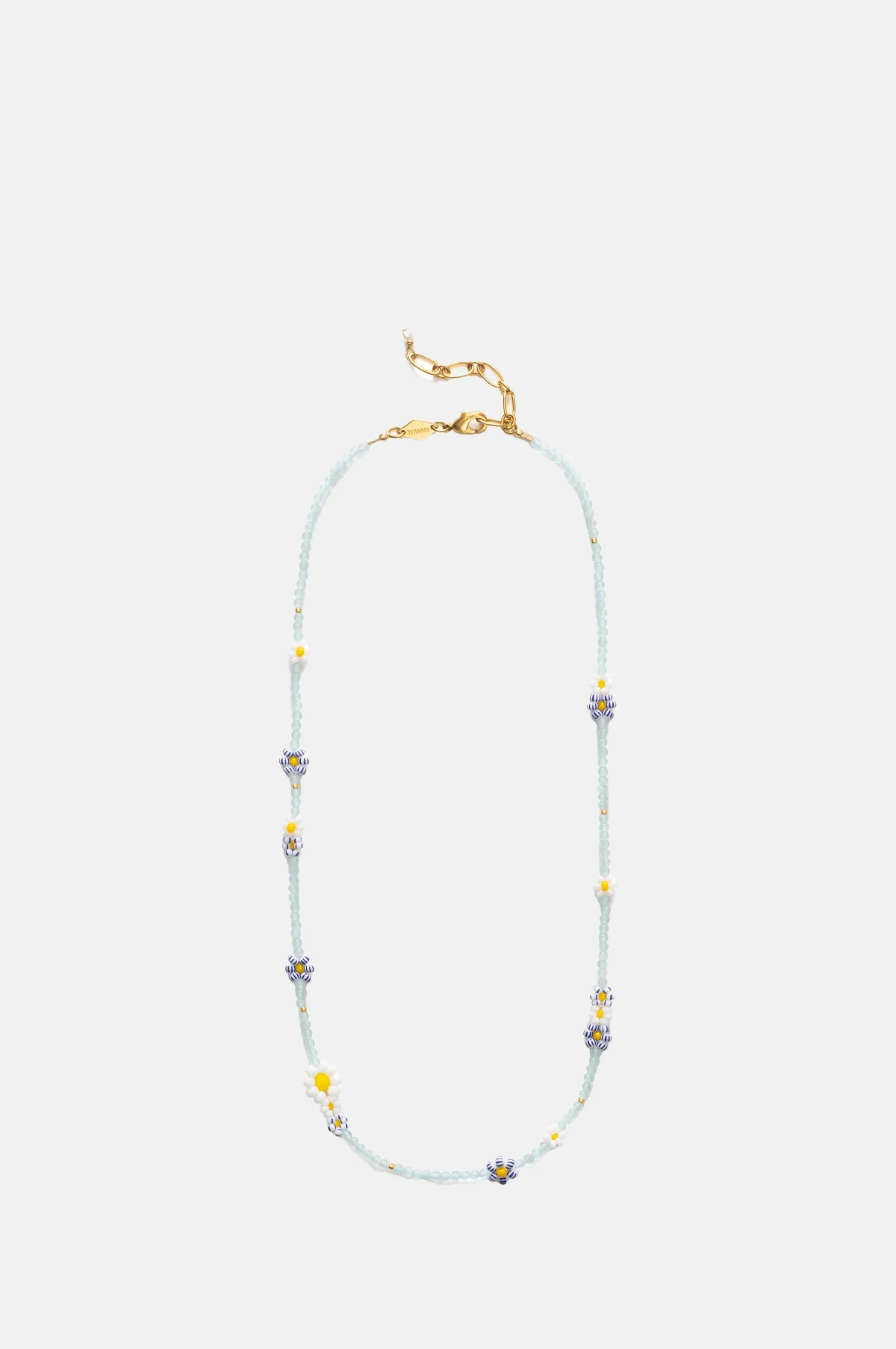 Soft Blue Bluebell Bloom Necklace