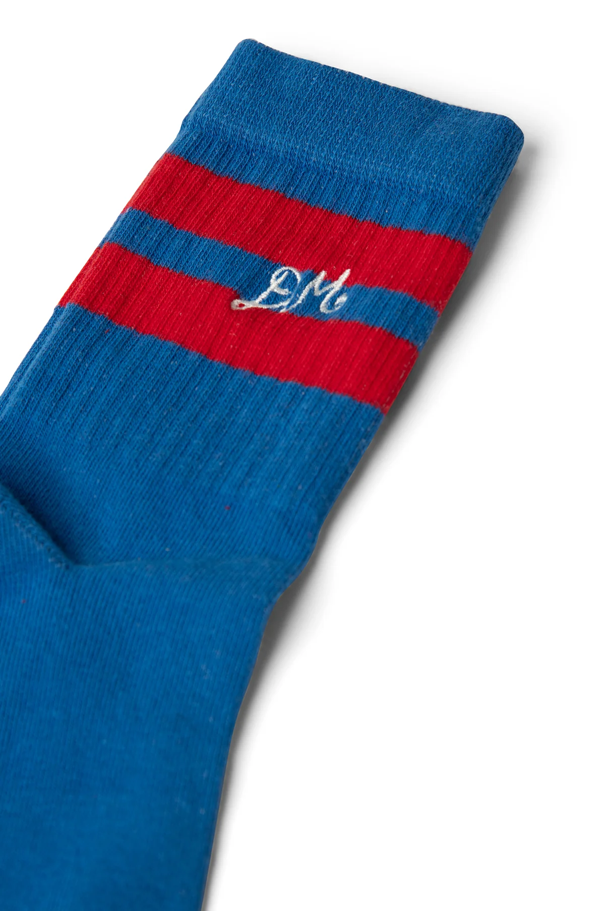 Sporty Calf Length Socks Blue & Red - Image 2