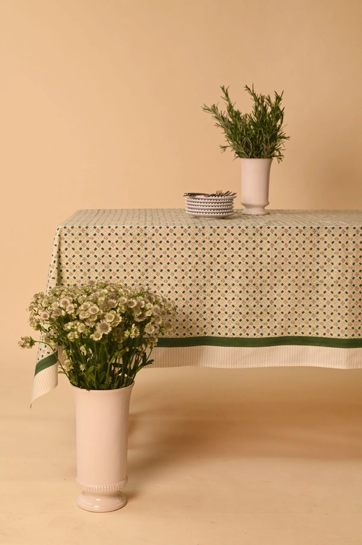 Spring Bloom Green Tablecloth - Image 3