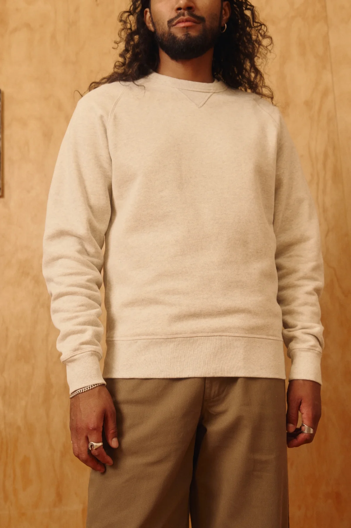 Stadium Loft Knit Crew Oat Grey - Image 3