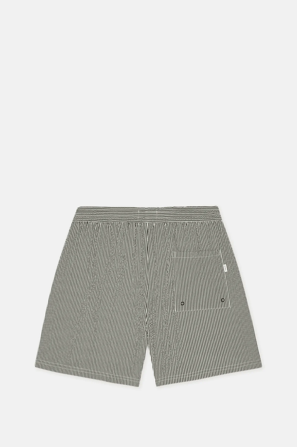 Stan Stripe Seersucker Swim Shorts Black - Image 5