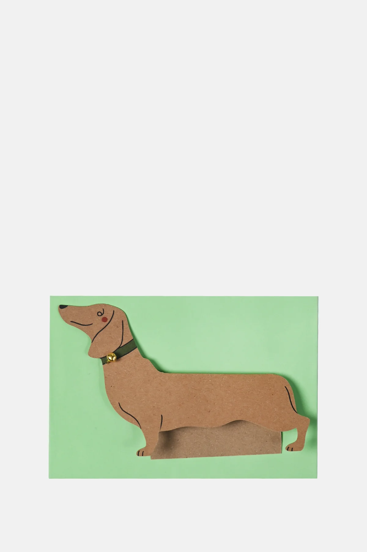 Standing Dachshund Sausage Dog Shaped Greeting Card - Image 2