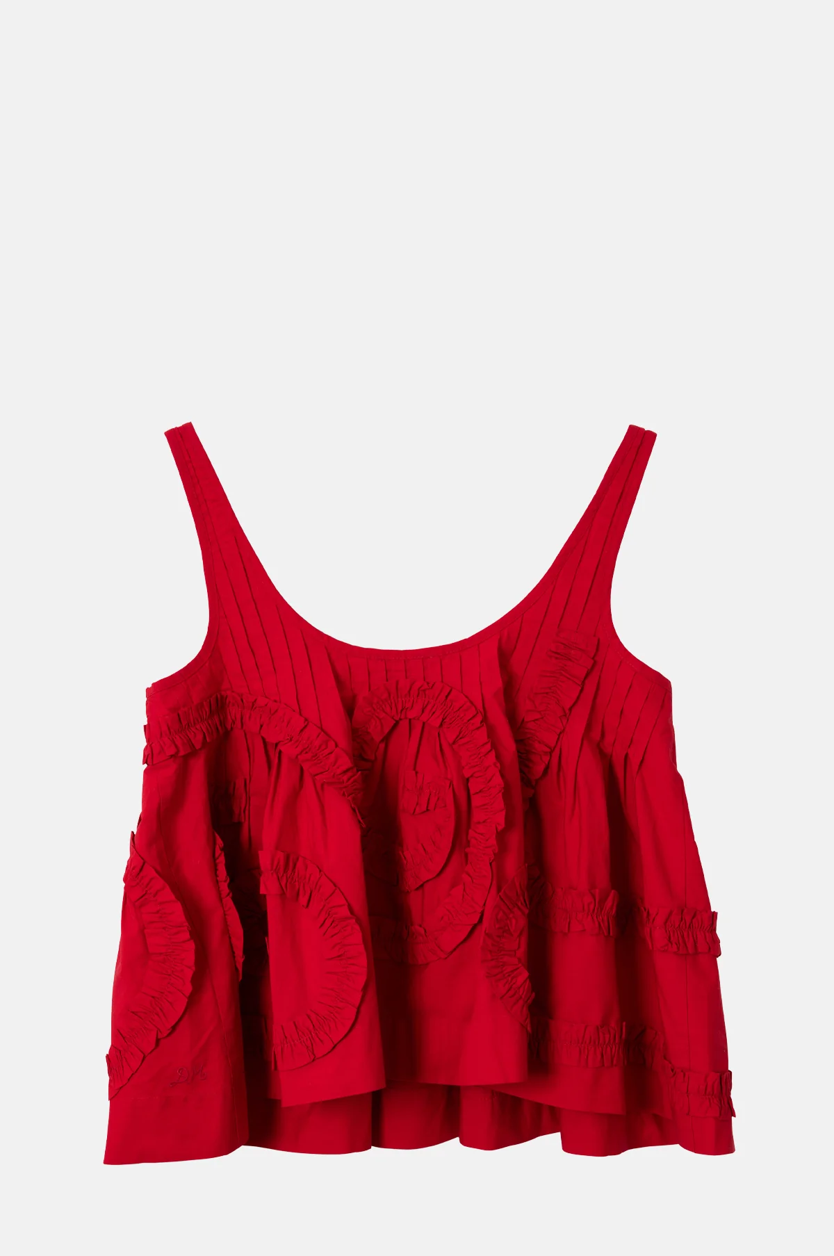 Stella Ruffle Cami Red - Image 3
