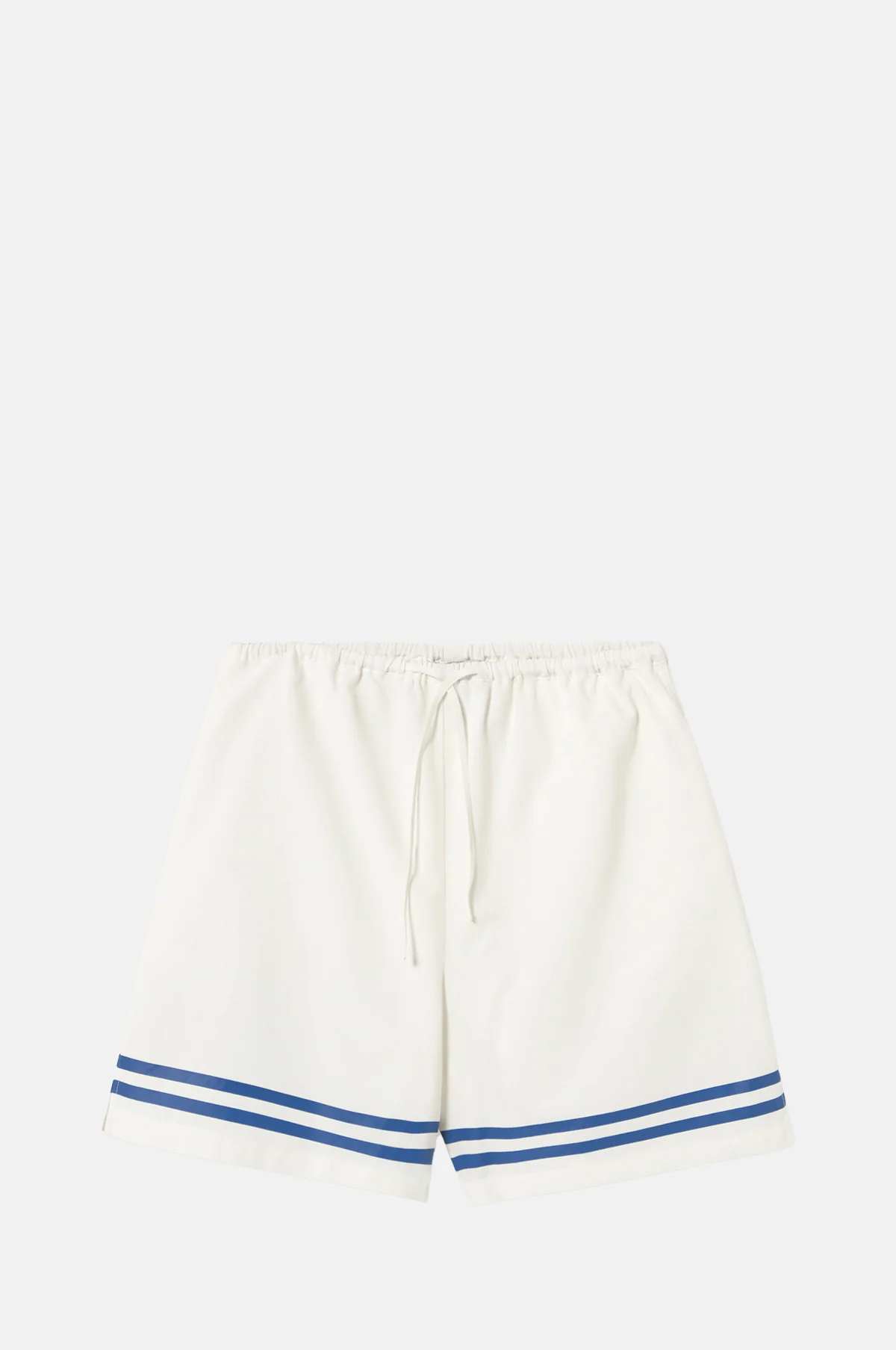 Stripes Elasticated Shorts Off White
