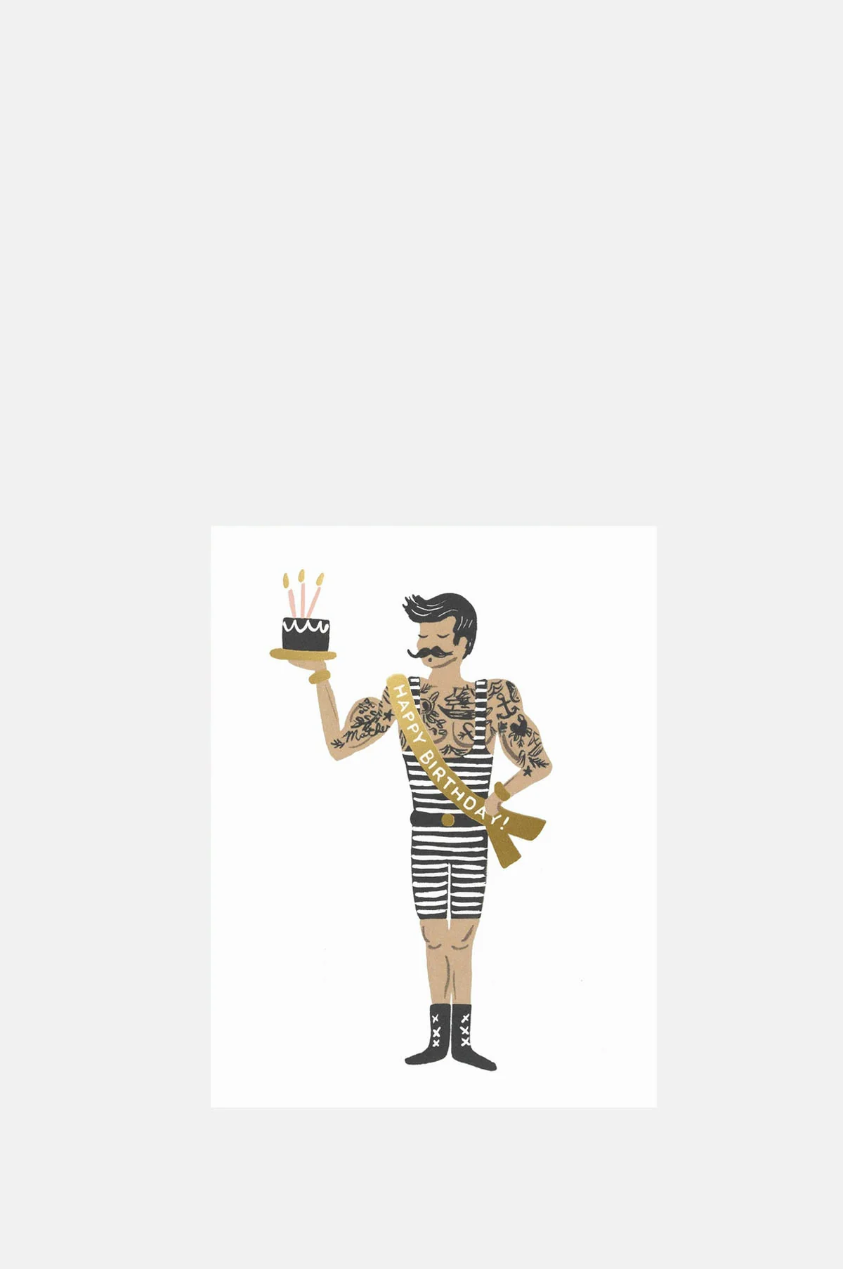 Strongman Birthday Card