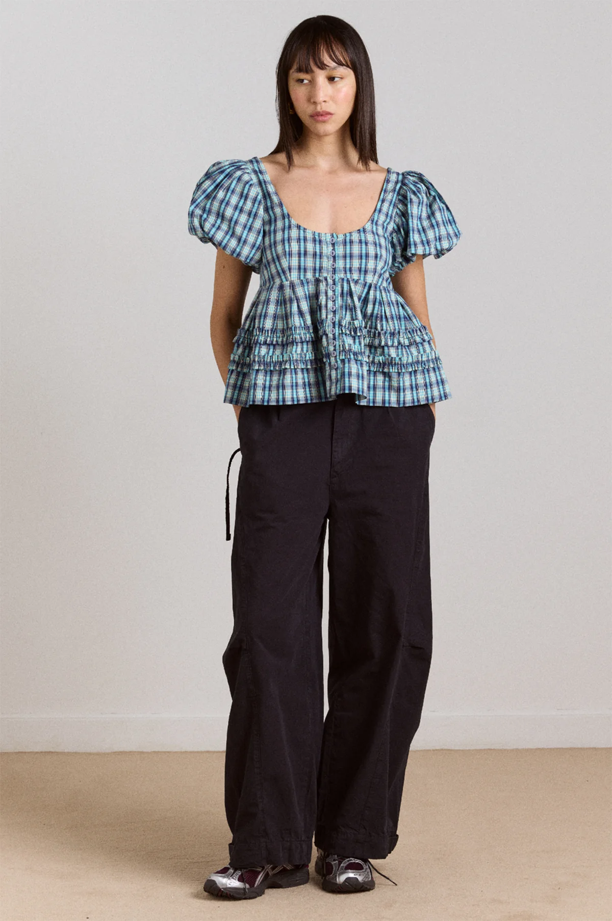 Summer Joy Blouse Tomboy Check - Image 2