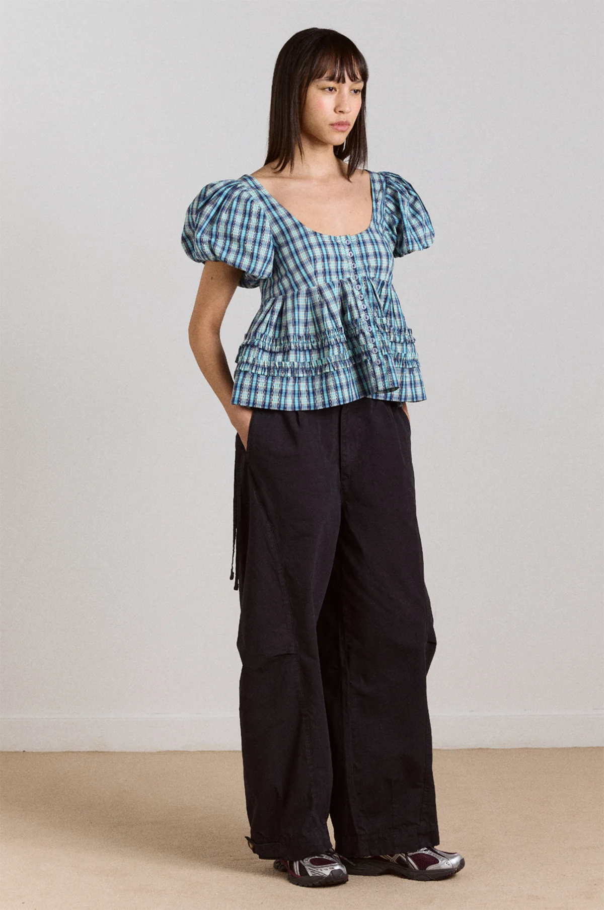 Summer Joy Blouse Tomboy Check - Image 4