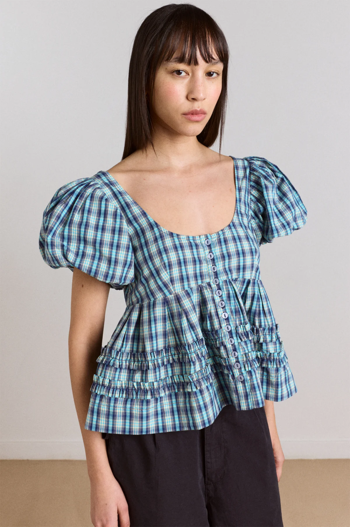 Summer Joy Blouse Tomboy Check - Image 6