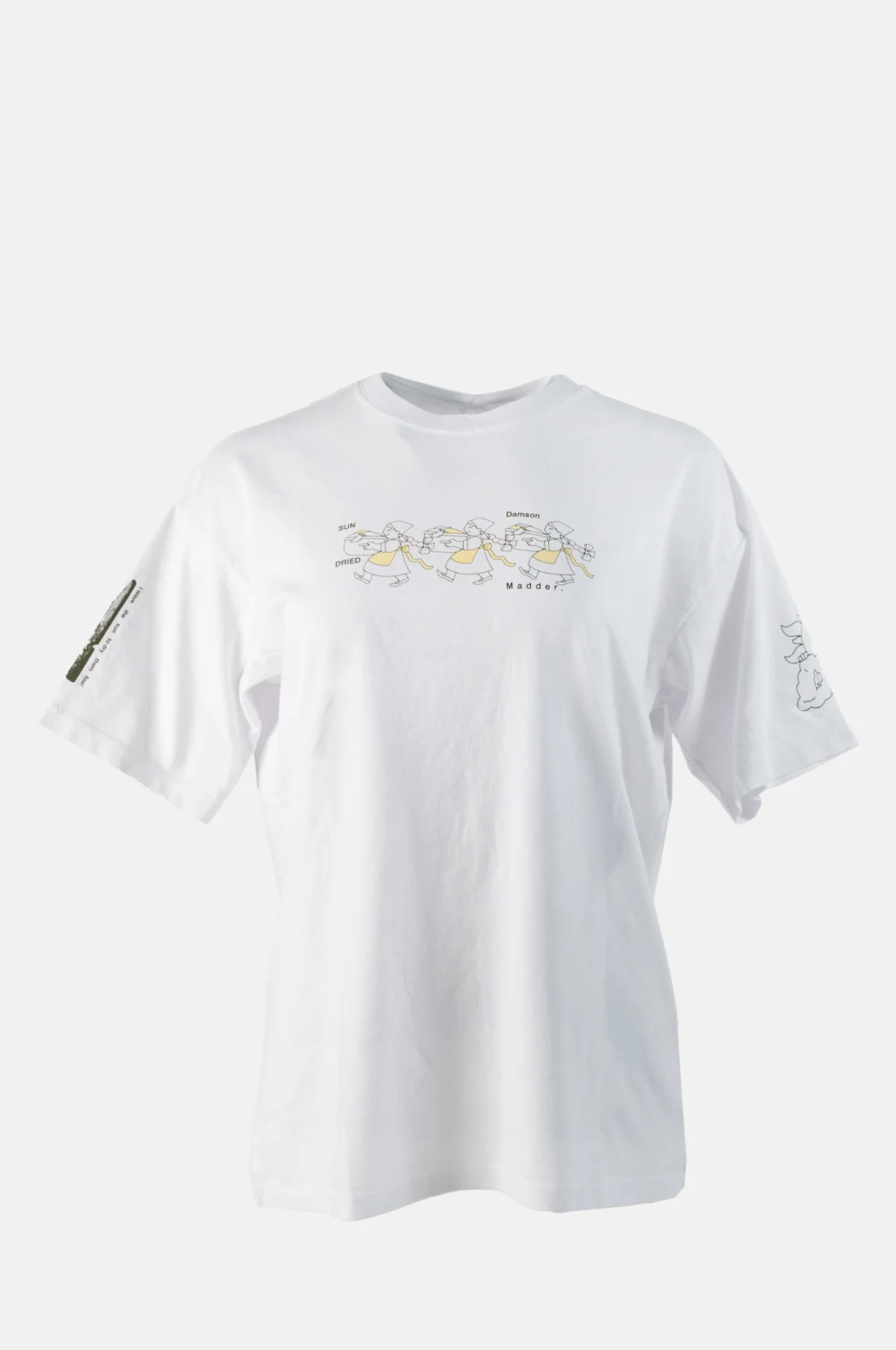 Sundried Washing Line Boyfriend Tee White - Image 2