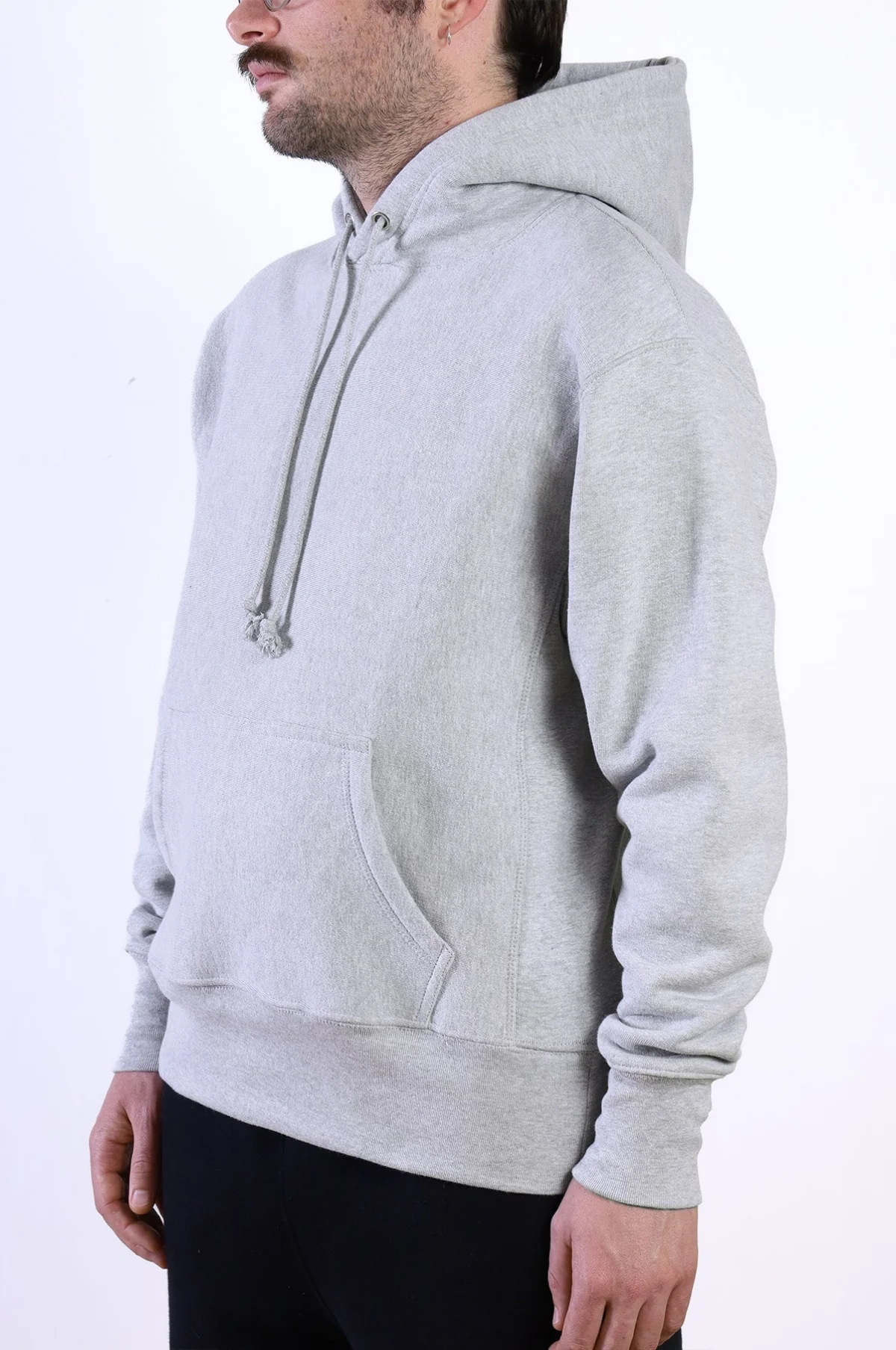 Super Weight Hoodie Heather Grey - Image 2