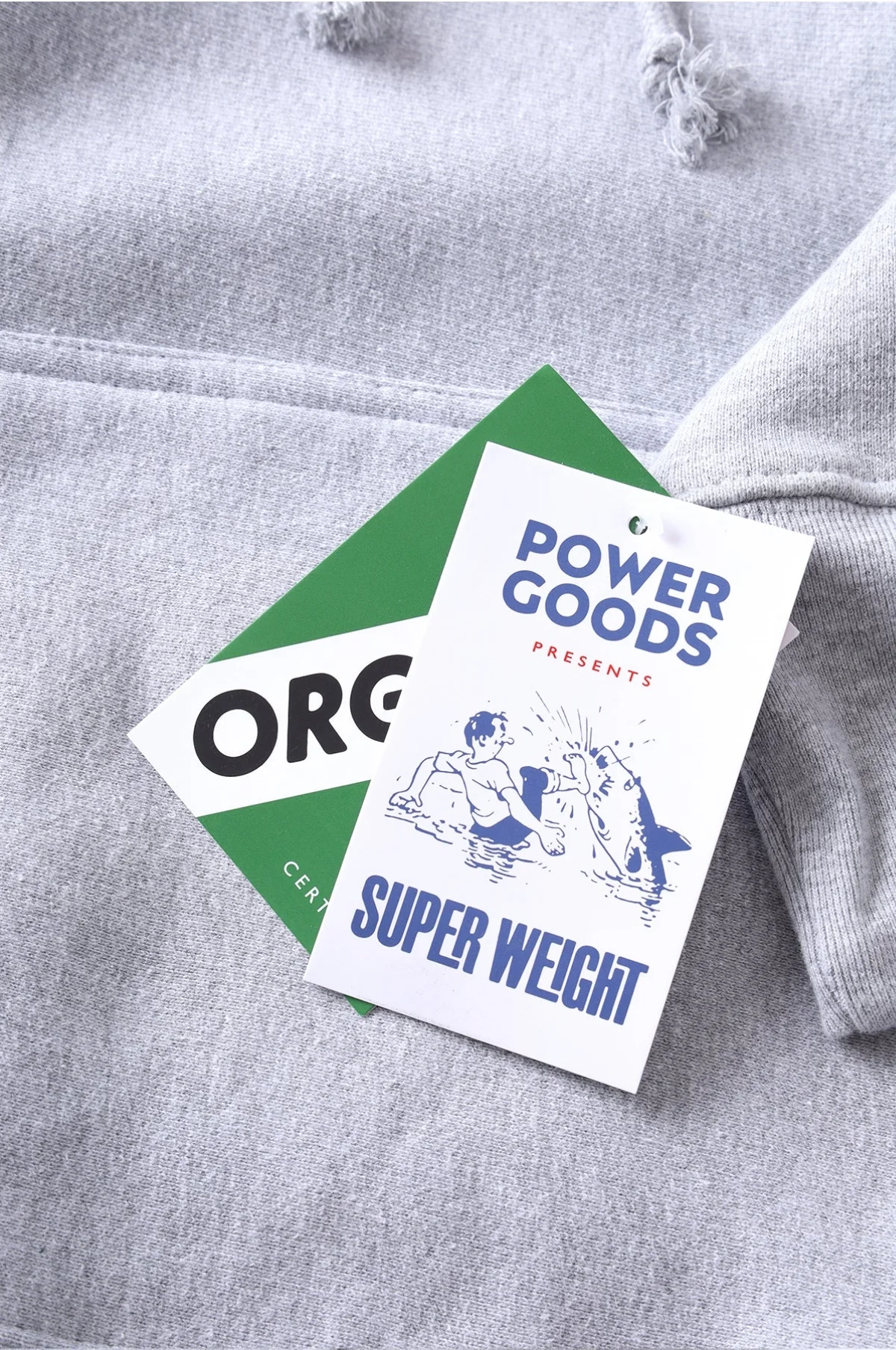 Super Weight Hoodie Heather Grey - Image 8