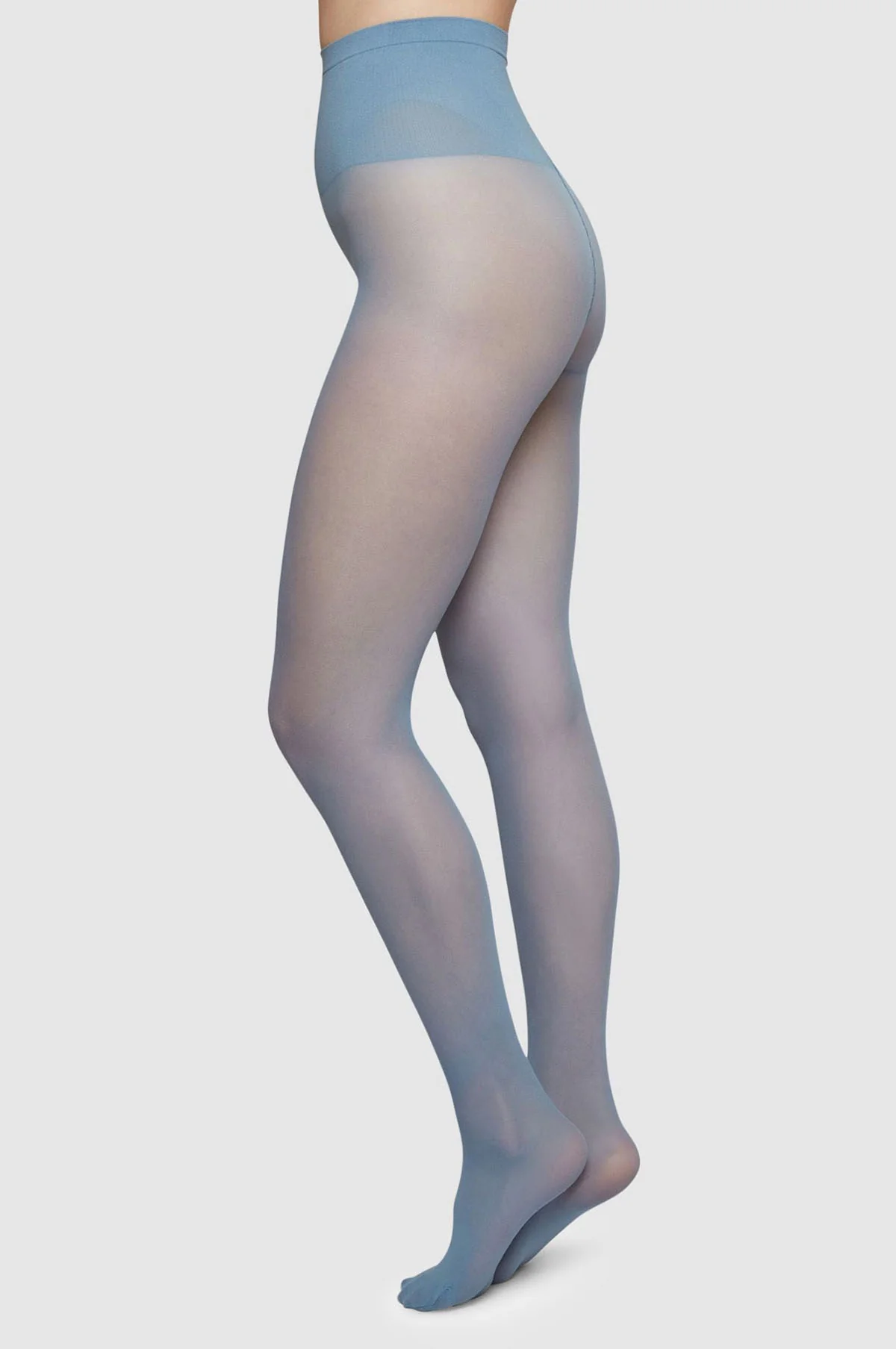 Svea Premium Tights Dusty Blue - Image 2