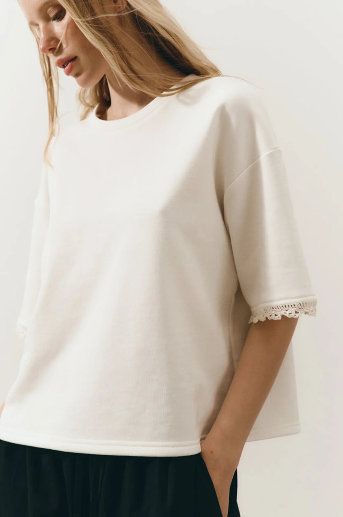 T-Shirt Simple Milk - Image 4
