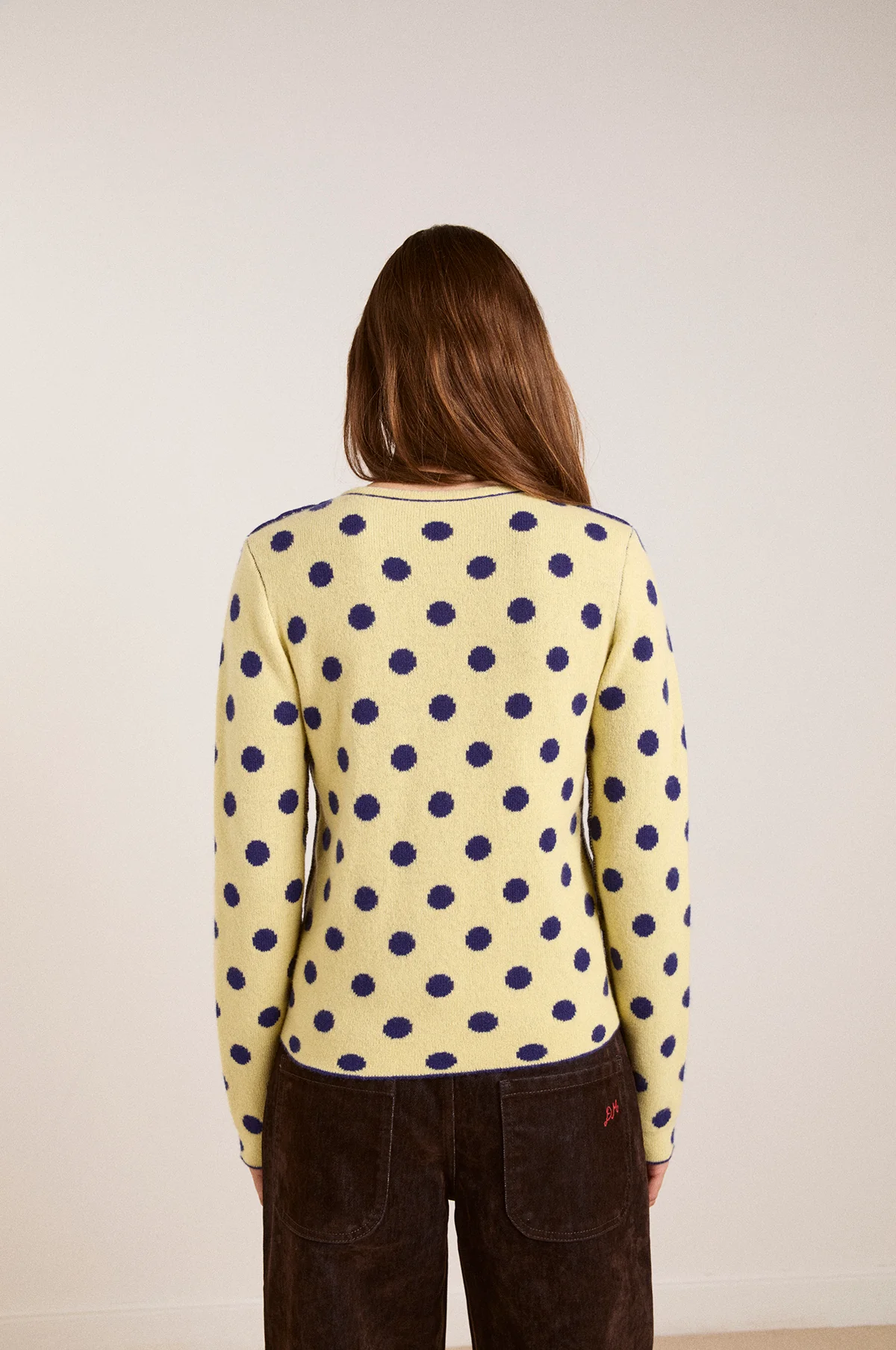 Tabitha Reversible Cardigan Navy/Butter - Image 10